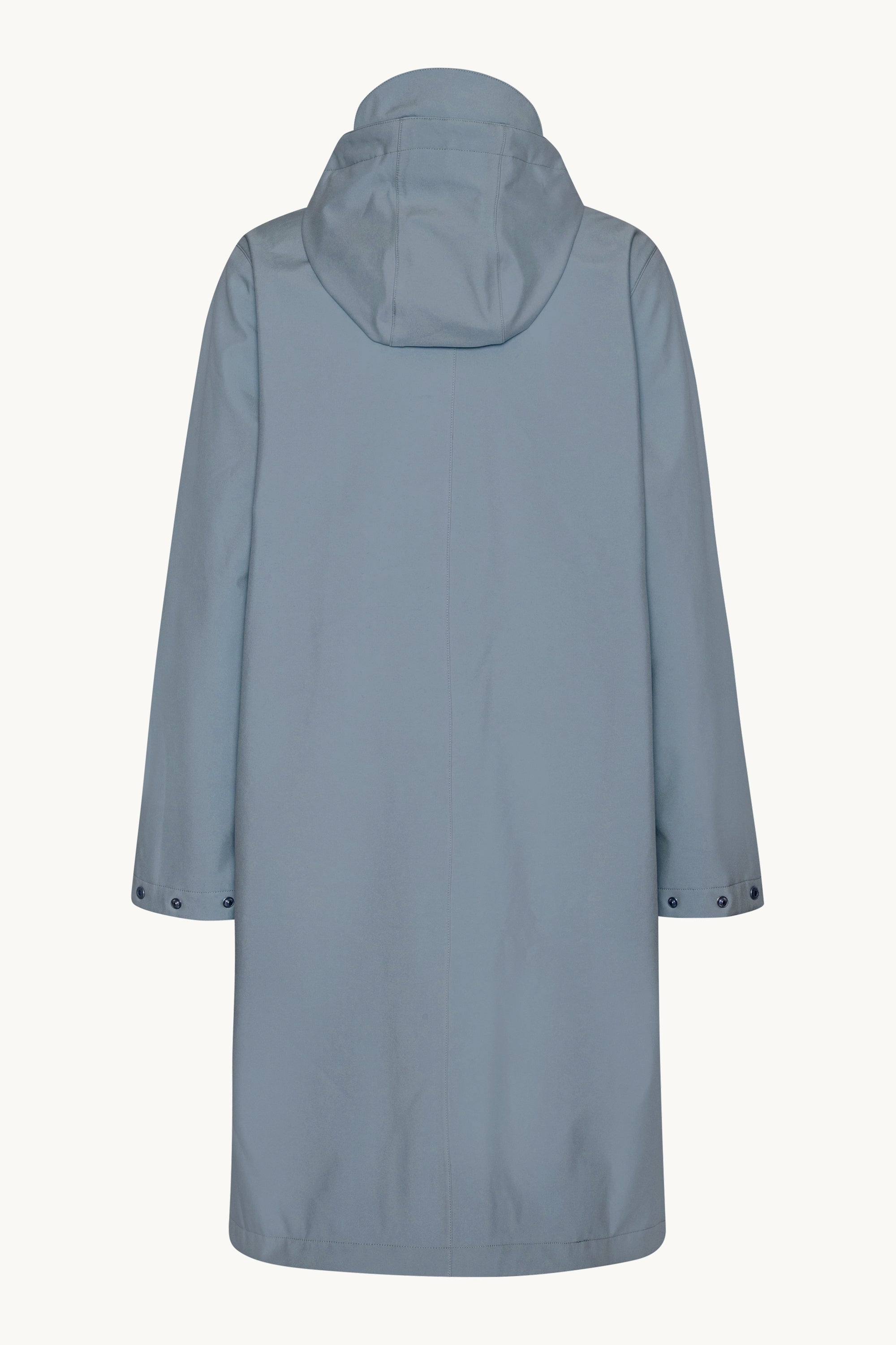 Long Softshell Raincoat - Grey Blue