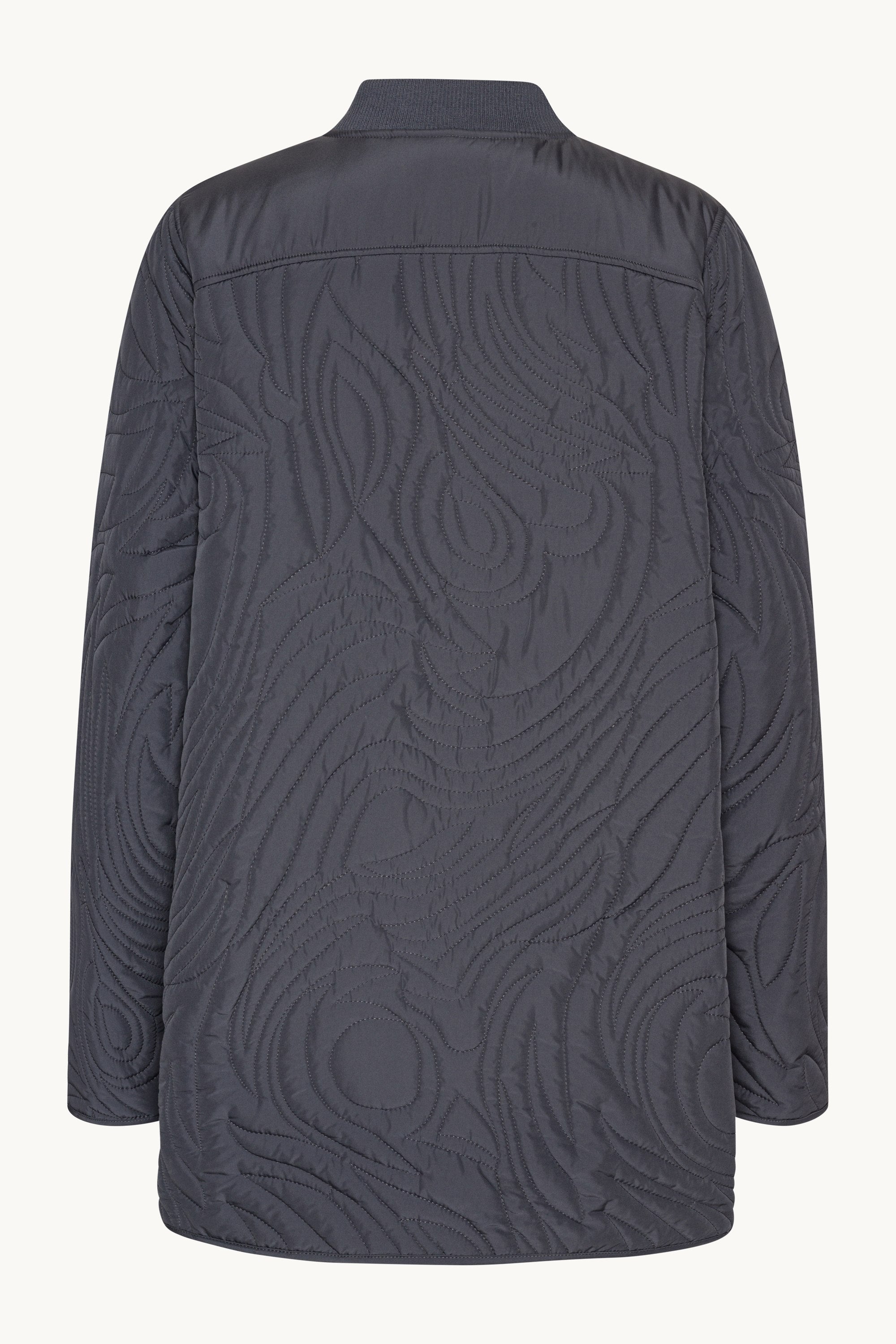 Kort Quiltet Jakke - Ombre Blue