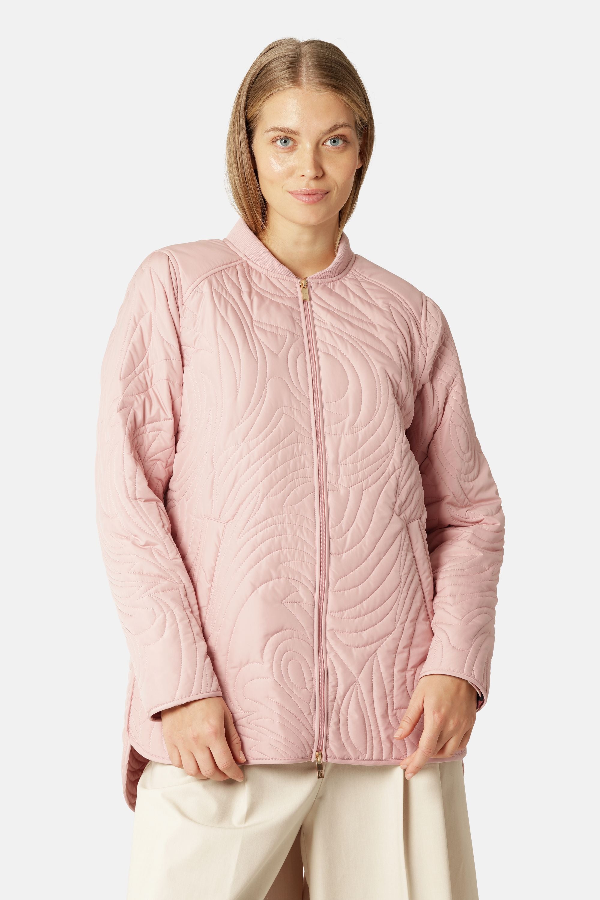 Kort Quiltet Jakke - Peachskin