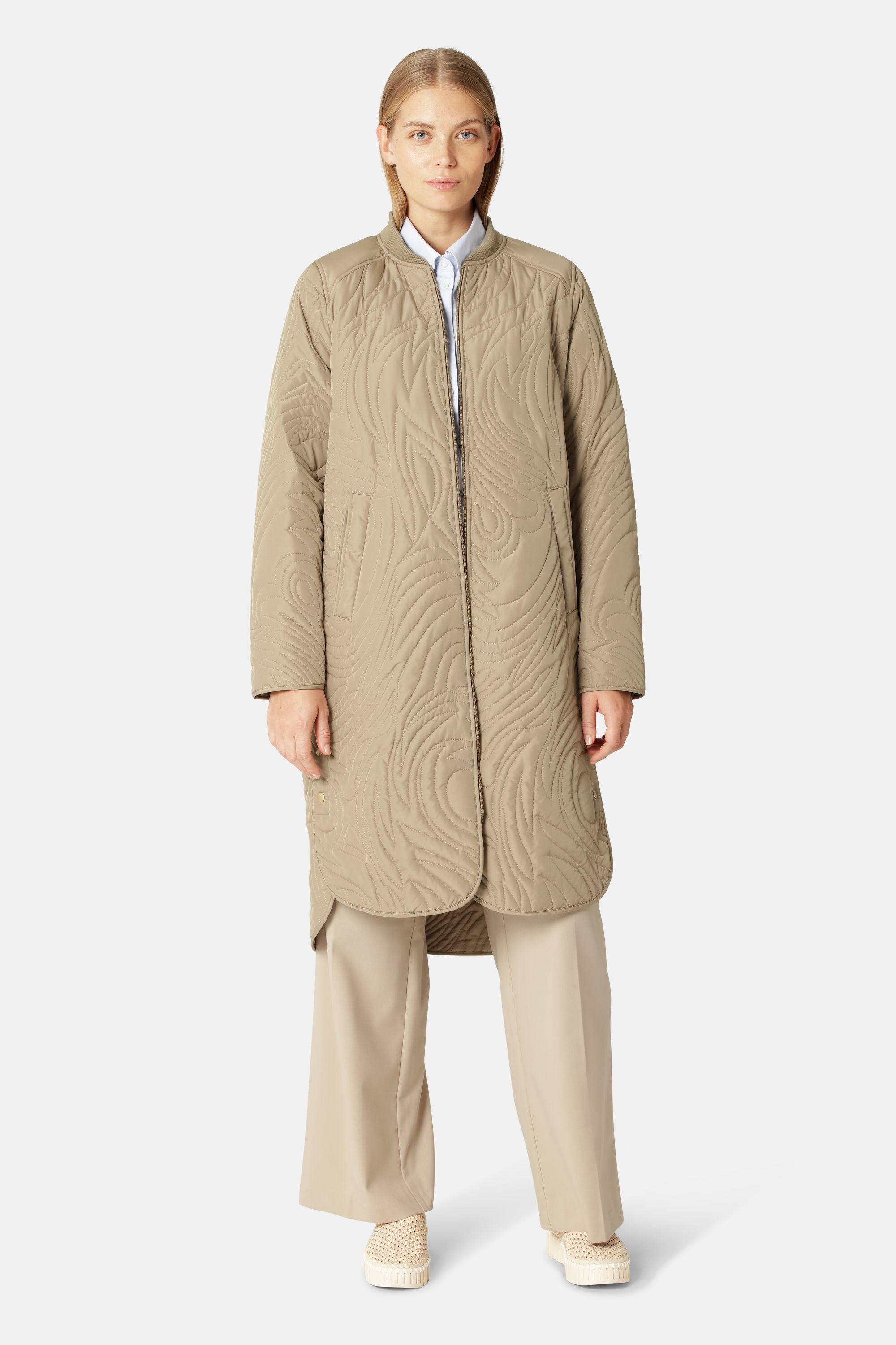 Quiltet Jakke - Greige