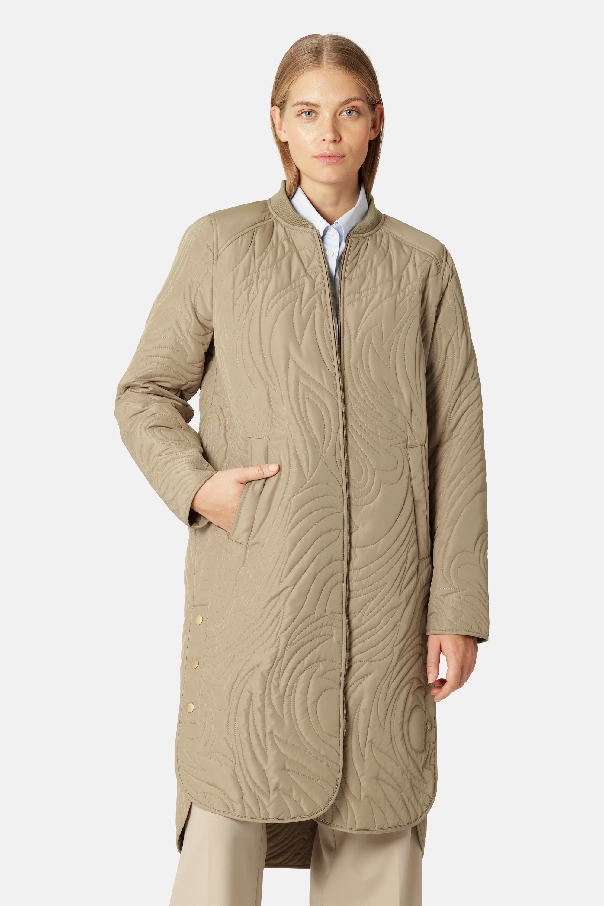 Quiltet Jakke - Greige
