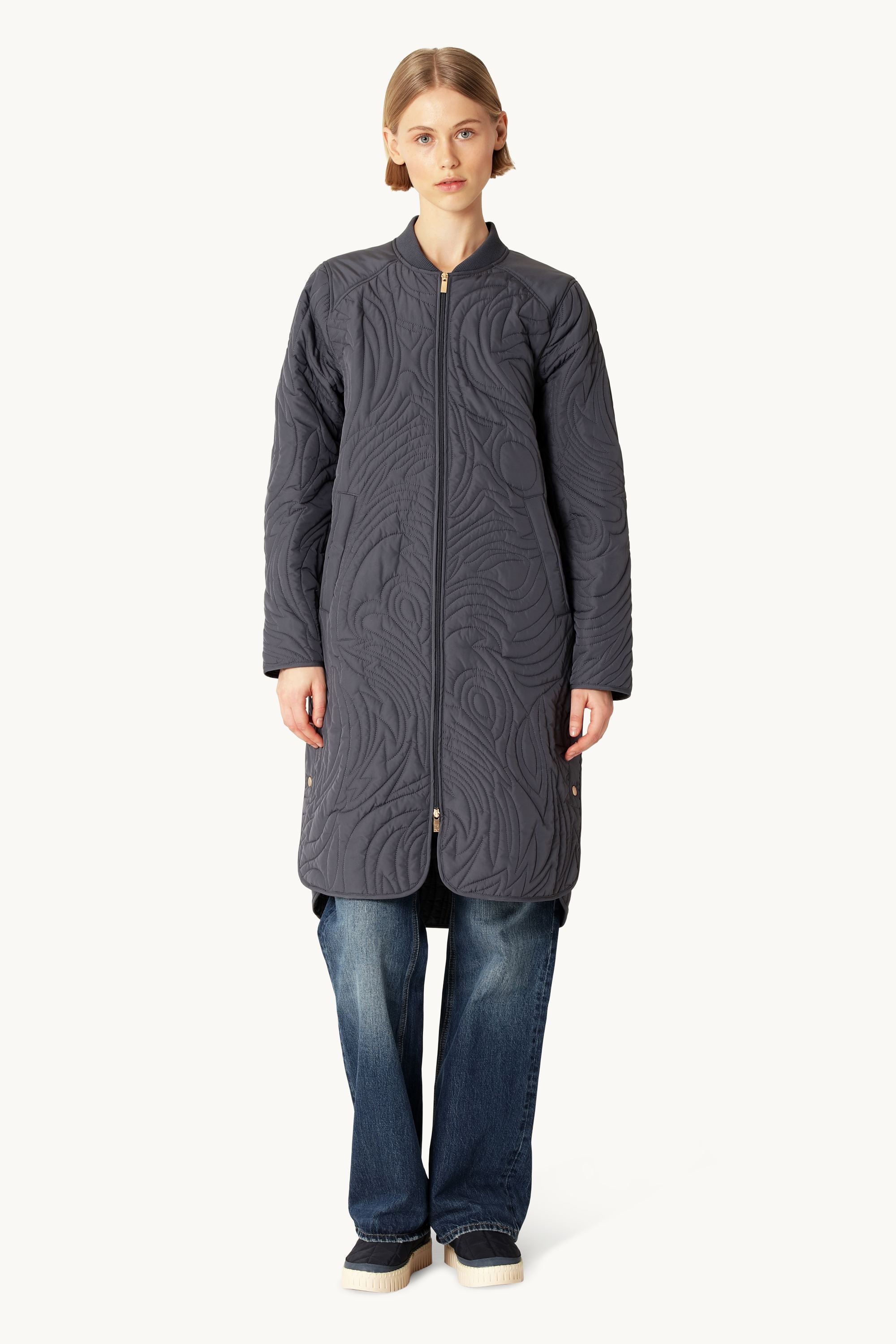 Quiltet Jakke - Ombre Blue