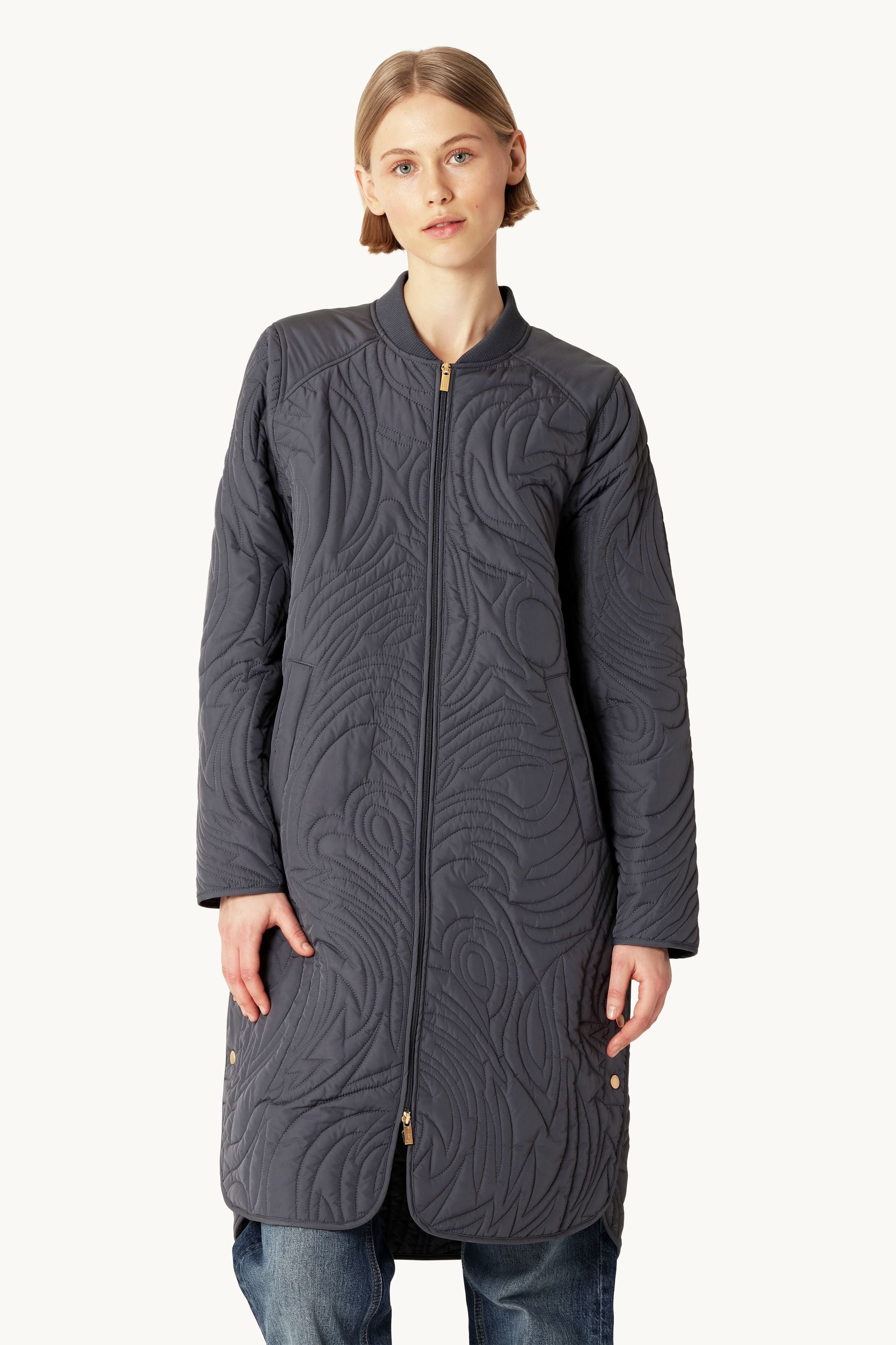 Quiltet Jakke - Ombre Blue