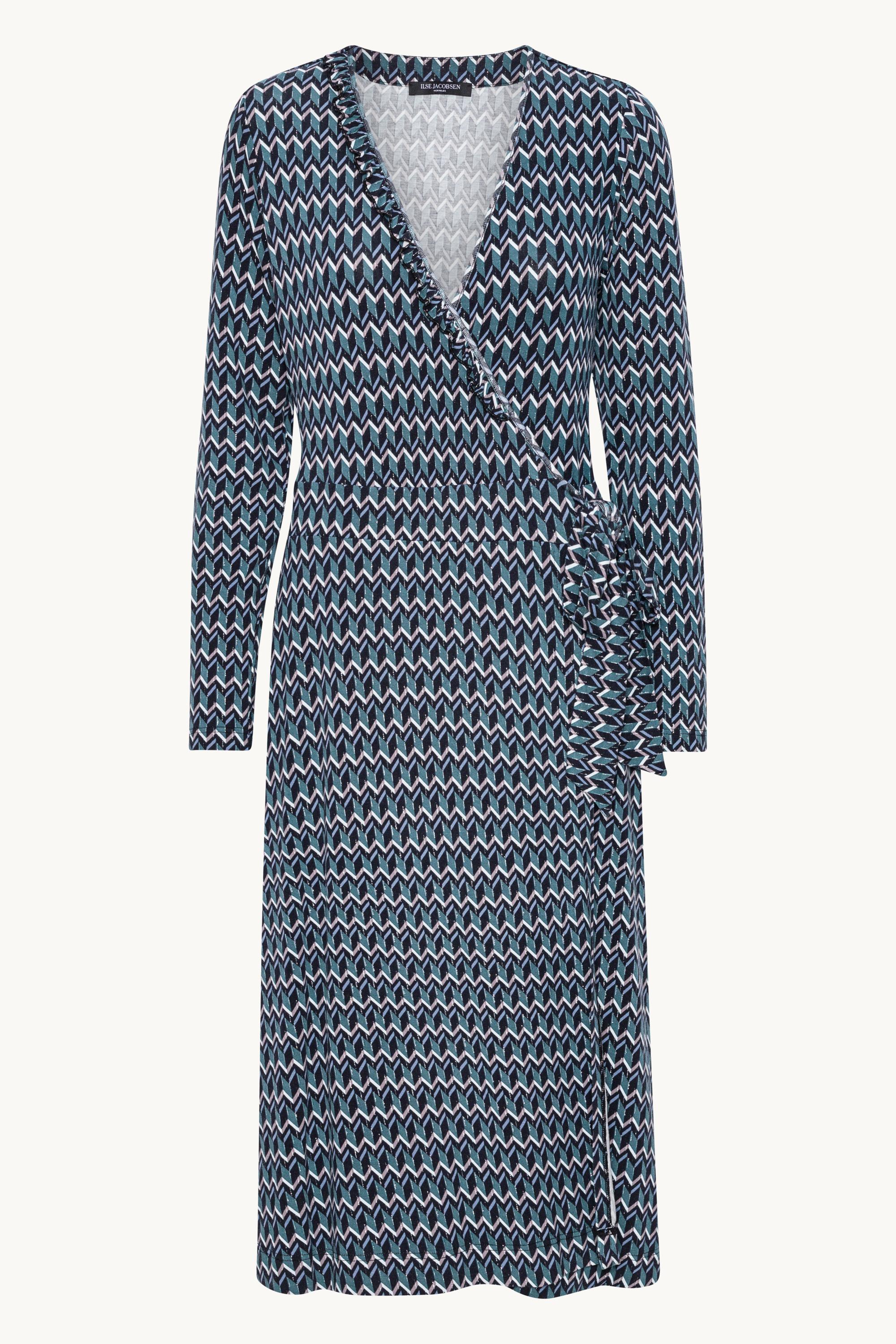 Elisa Harlekin Wrap Dress - Dark Indigo
