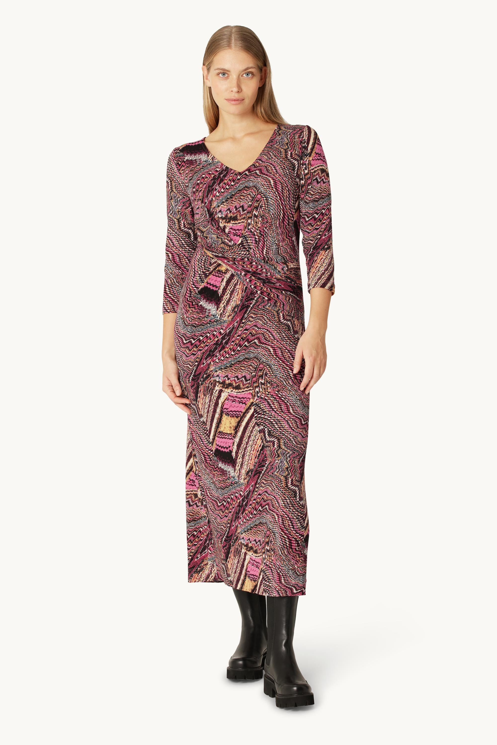 Elisa Seashell Long Dress - Rosy Pink