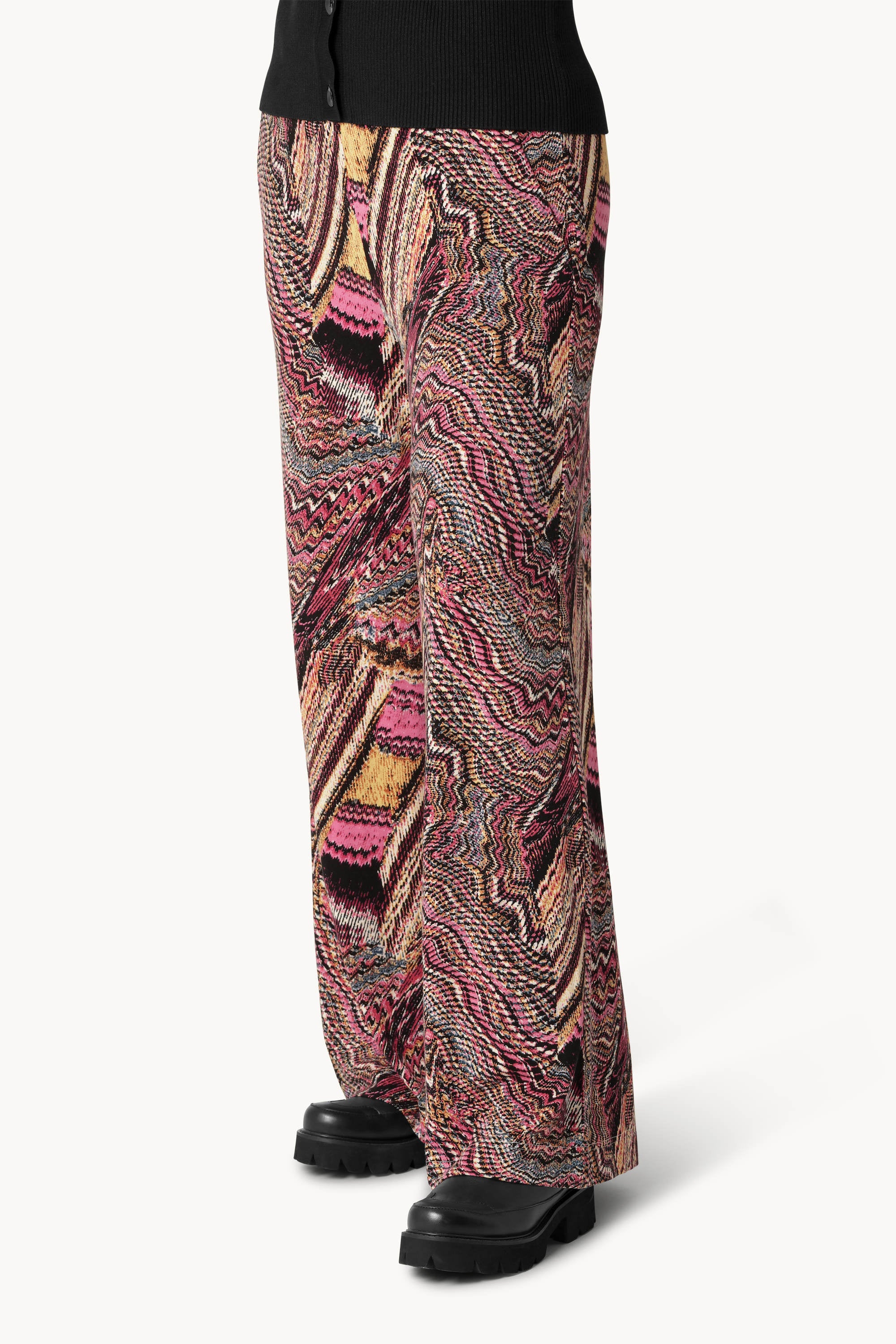 Elisa Seashell Flaired Trousers - Rosy Pink