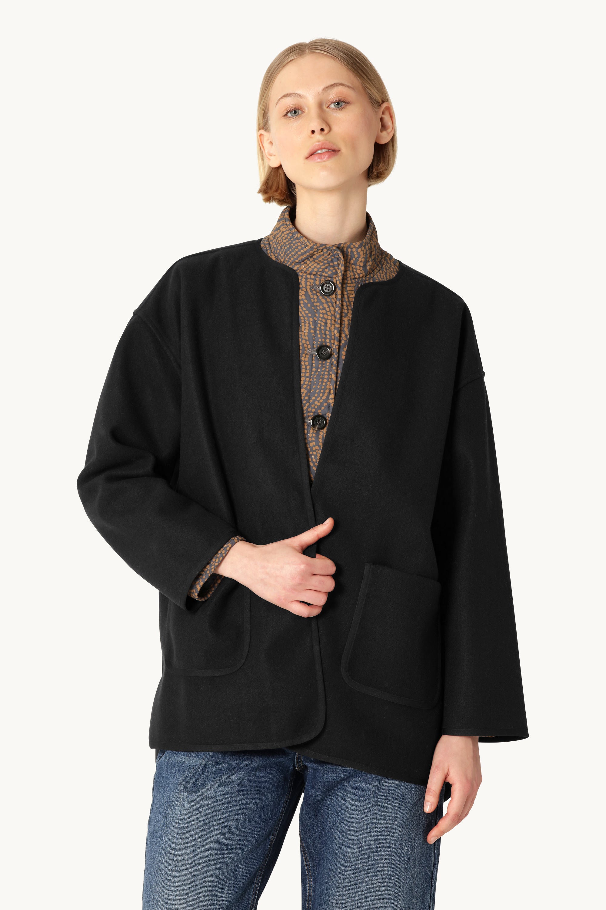 Filtet Casual Jakke - Black