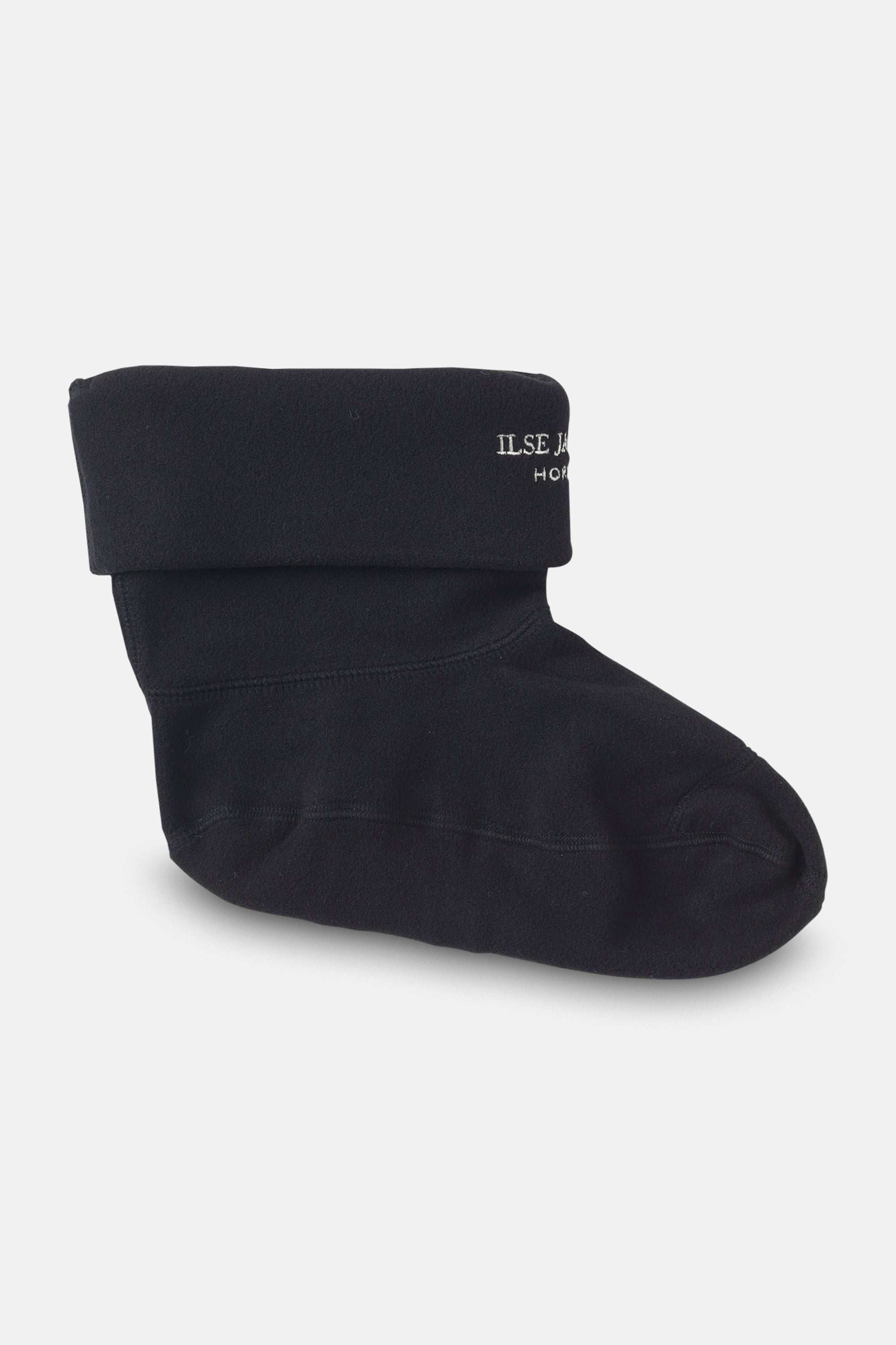 Ilse Jacobsen Hornbæk Footwear Fleece sokker til RUB2 korte gummistøvler Socks 001120 Black Creme