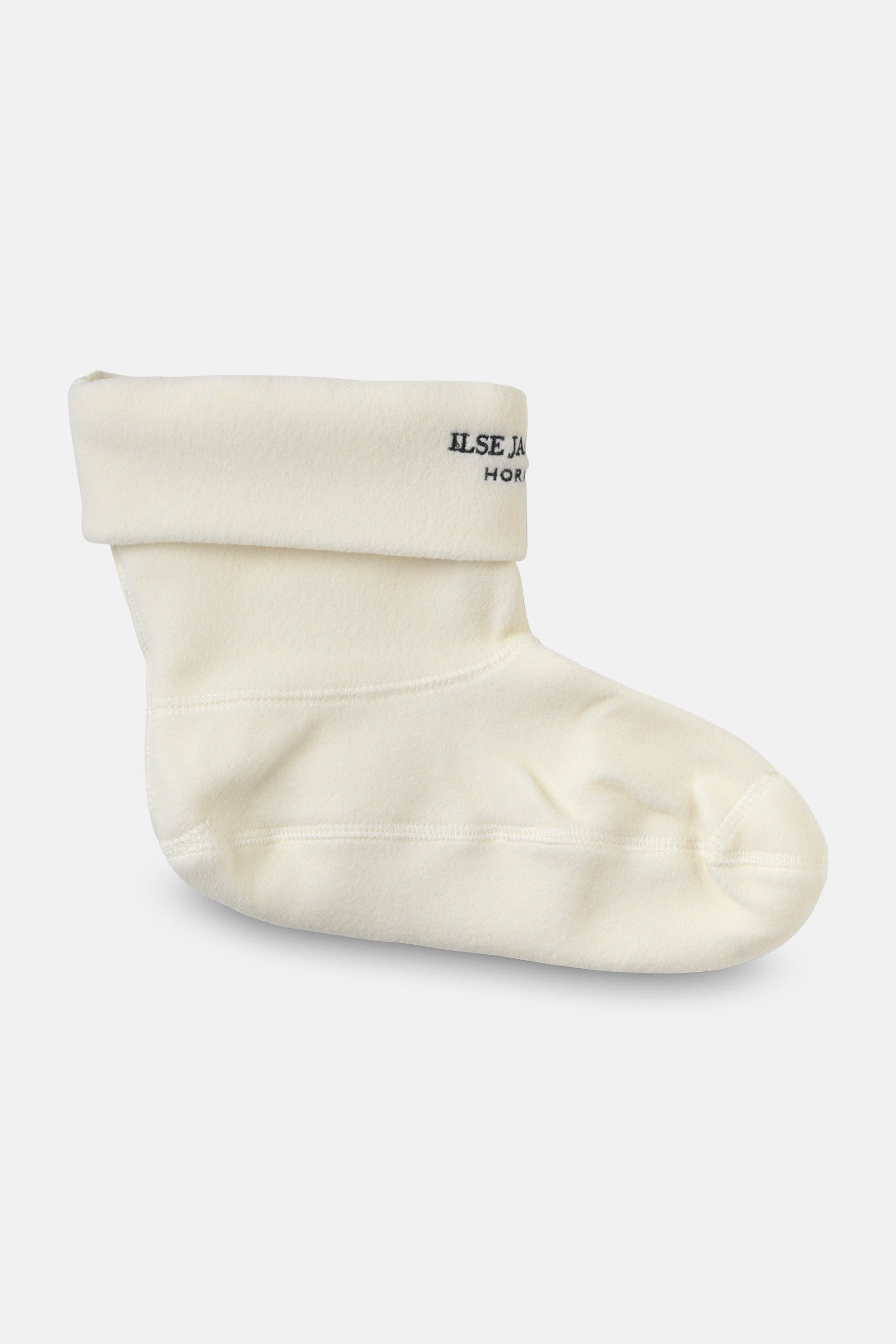 Ilse Jacobsen Hornbæk Footwear Fleece sokker til RUB2 korte gummistøvler Socks 120001 Creme Black
