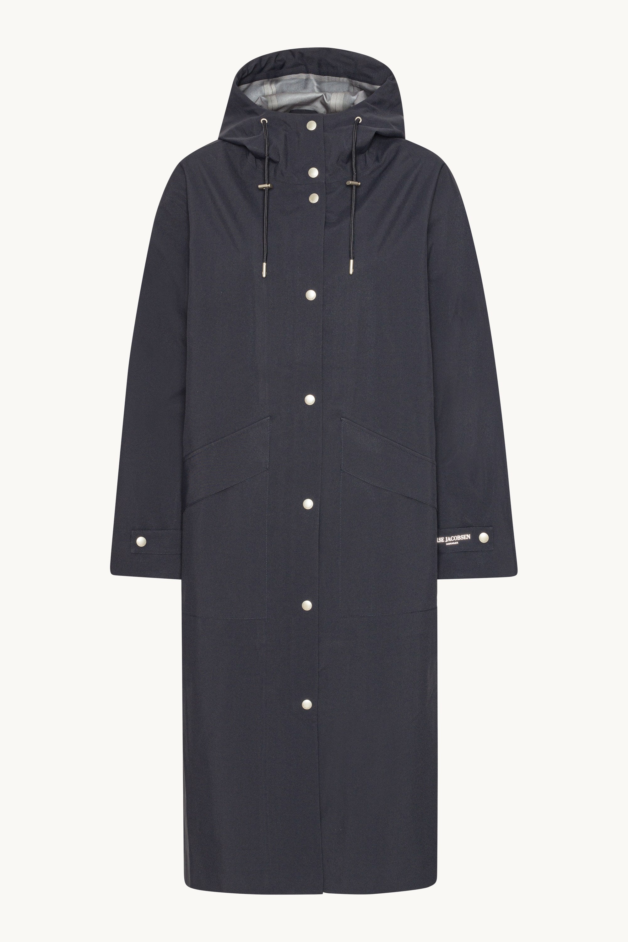 Long Rain Coat - Dark Indigo