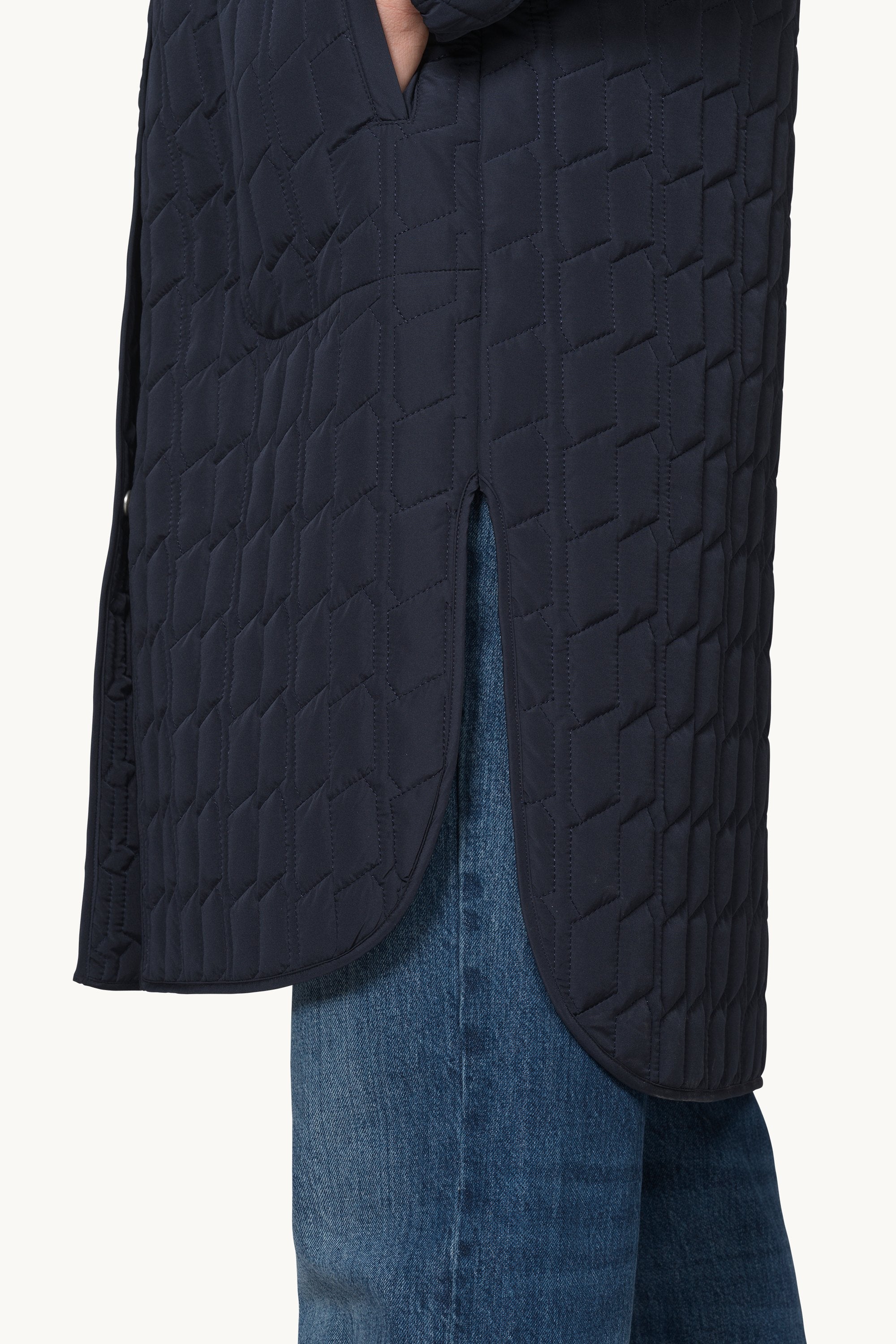 Quilt Coat - Dark Indigo