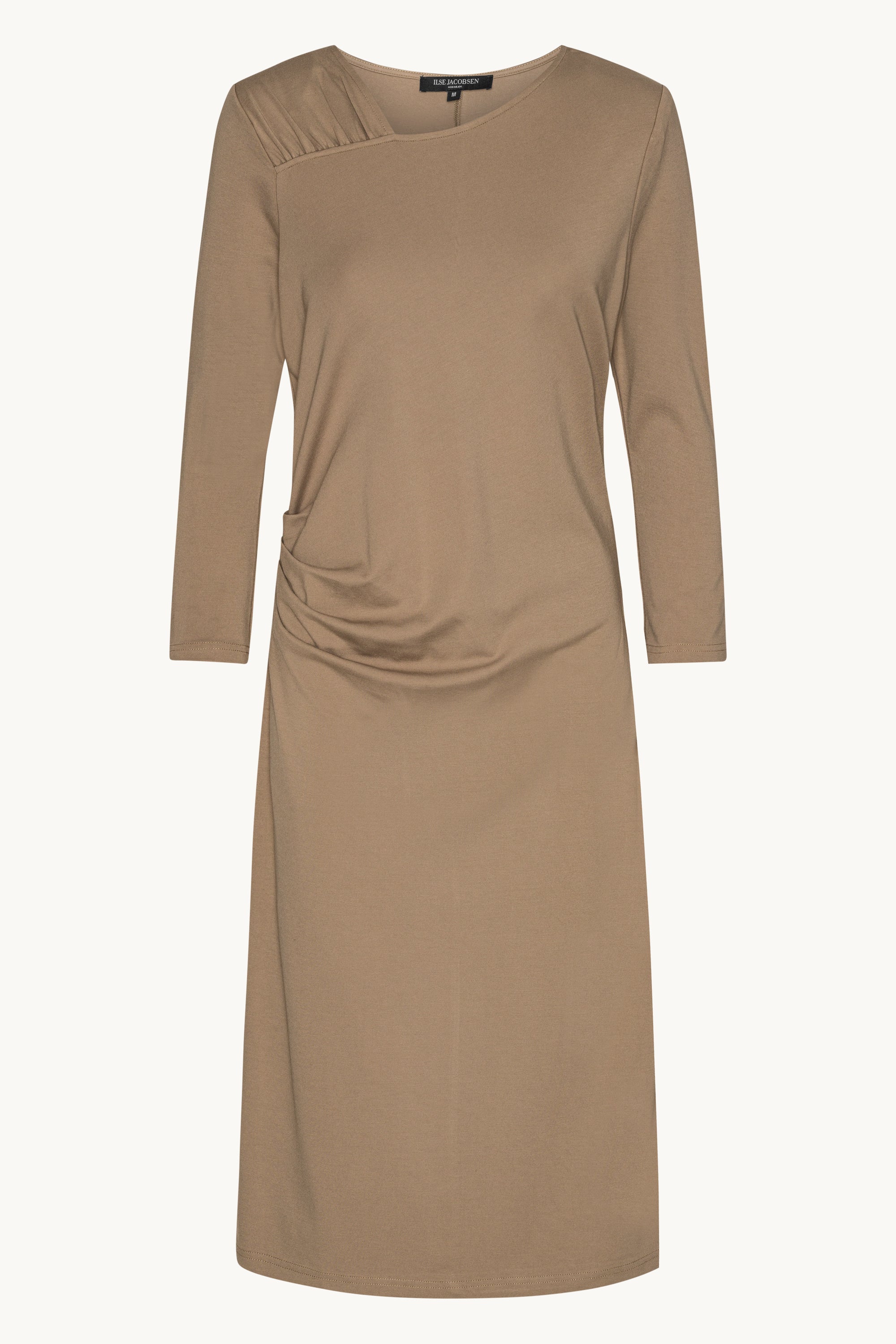 Kjole med Læg - Greige