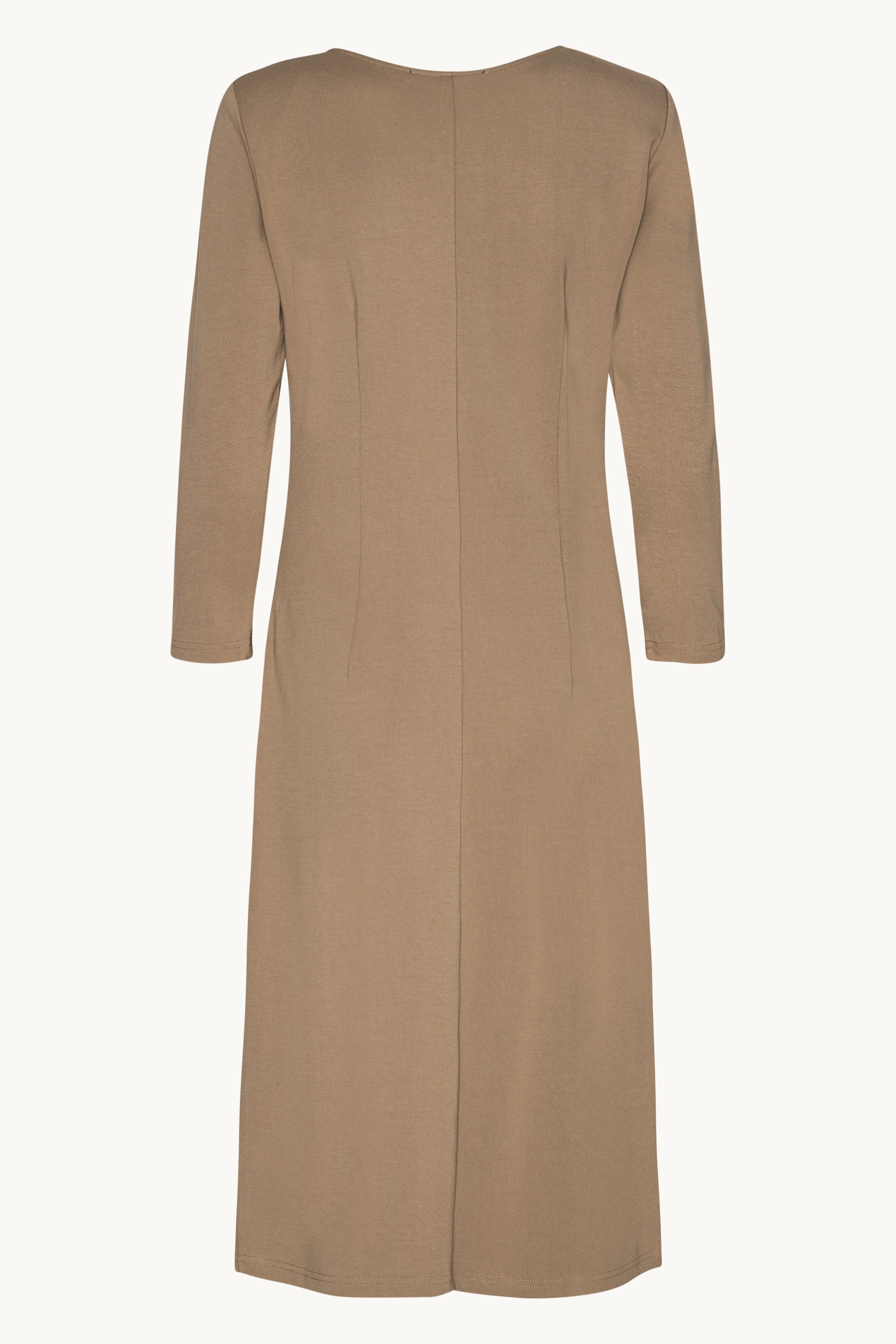 Kjole med Læg - Greige