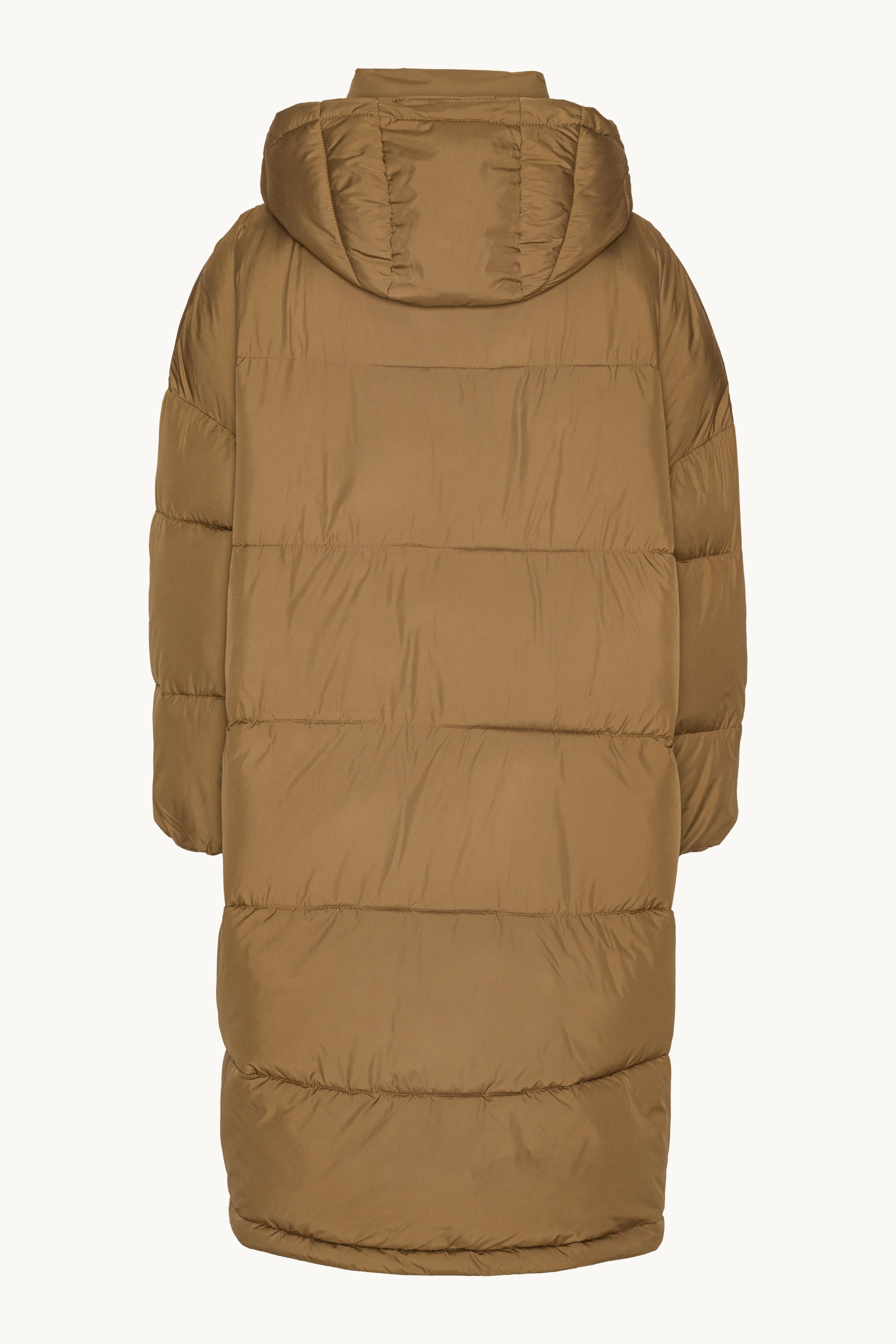 Long Padded Coat - Mocca