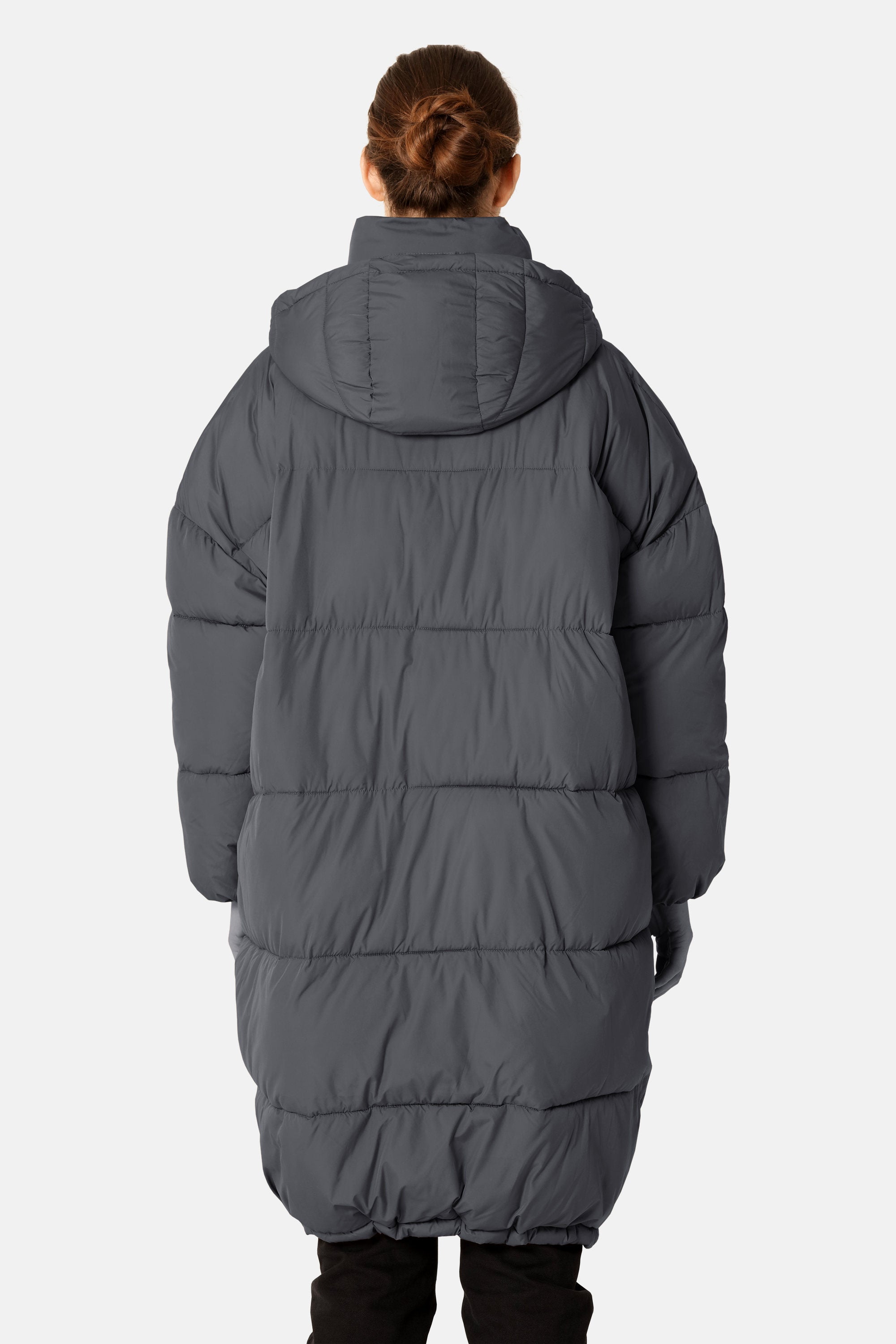 Long Padded Coat - Ombre Blue