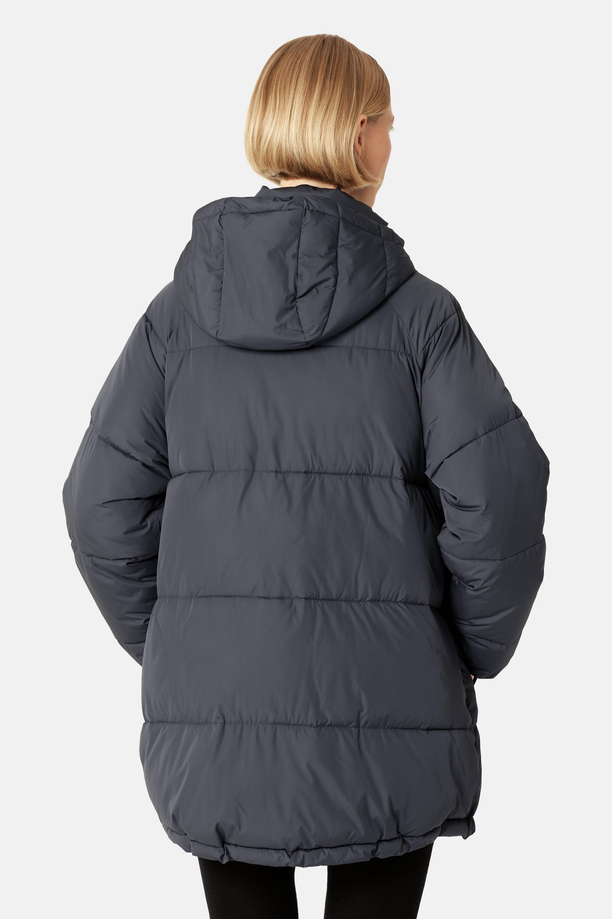 Oversized Padded Coat - Ombre Blue
