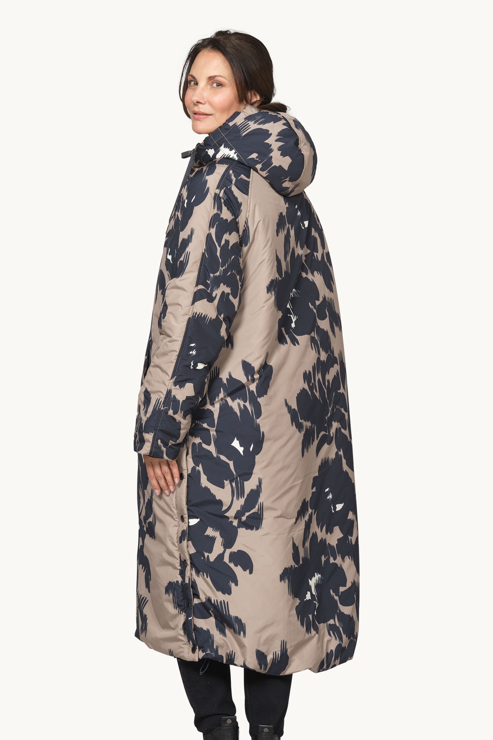 Long Padded Coat - Floral Decors