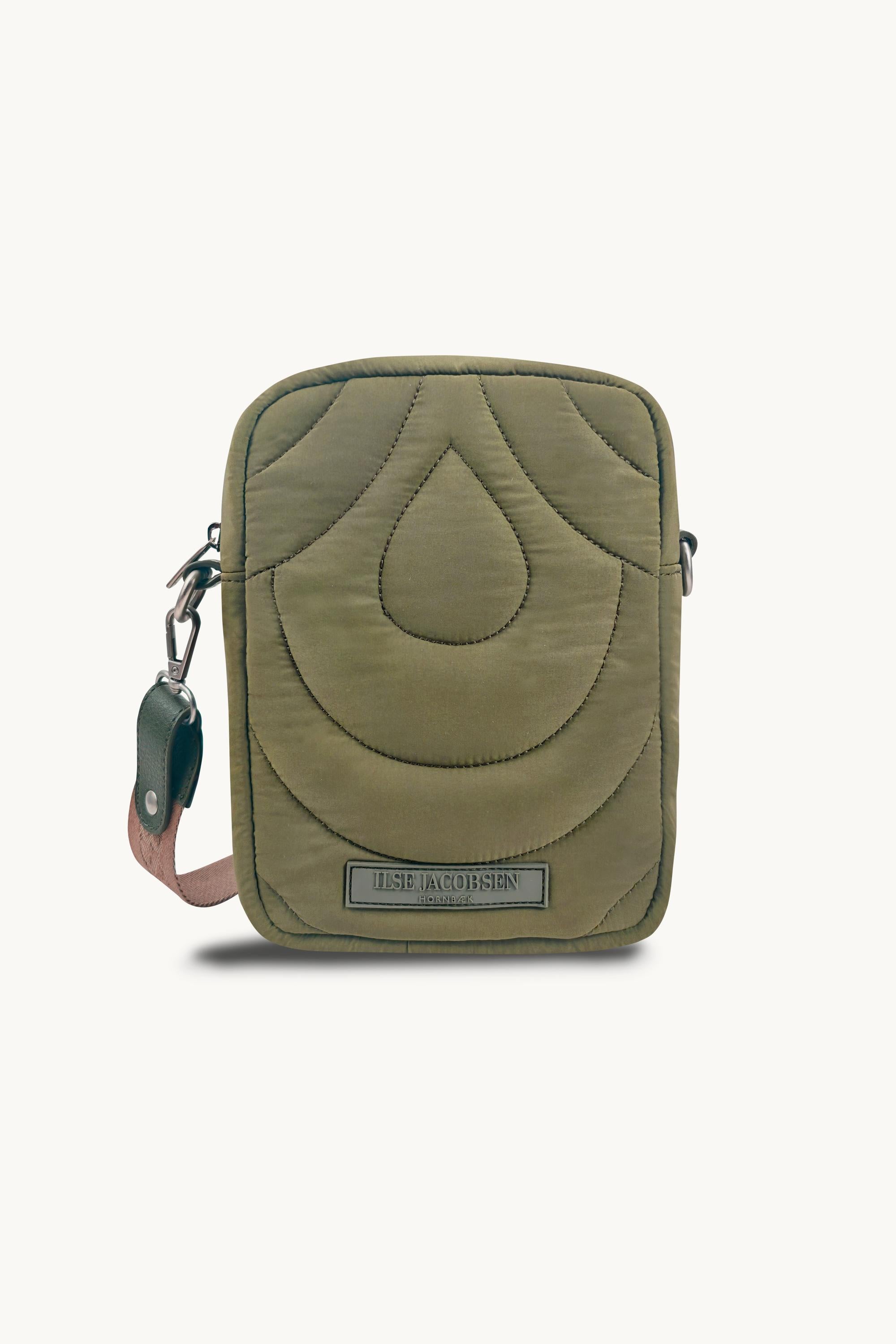 Small Quilted Crossbody Bag - Olive Night