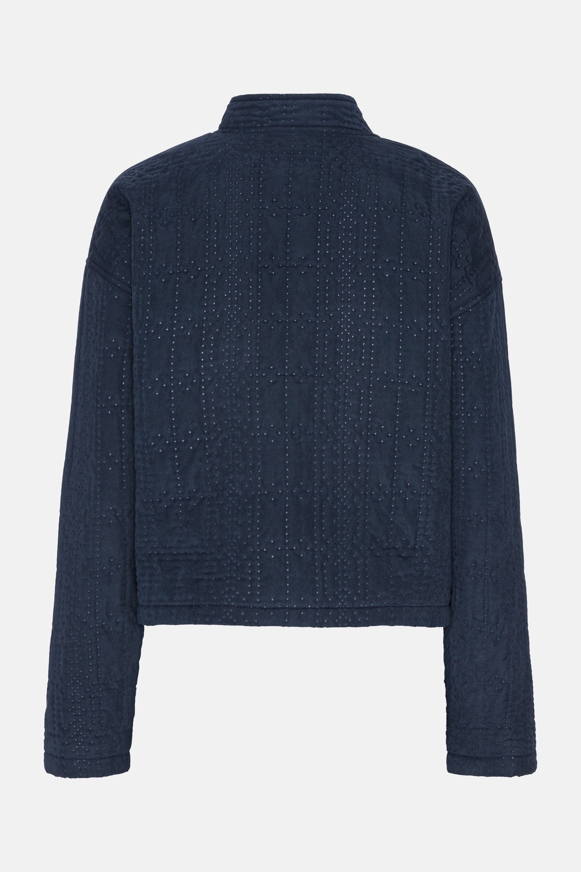 Kort Quiltet Jakke - Dark Indigo
