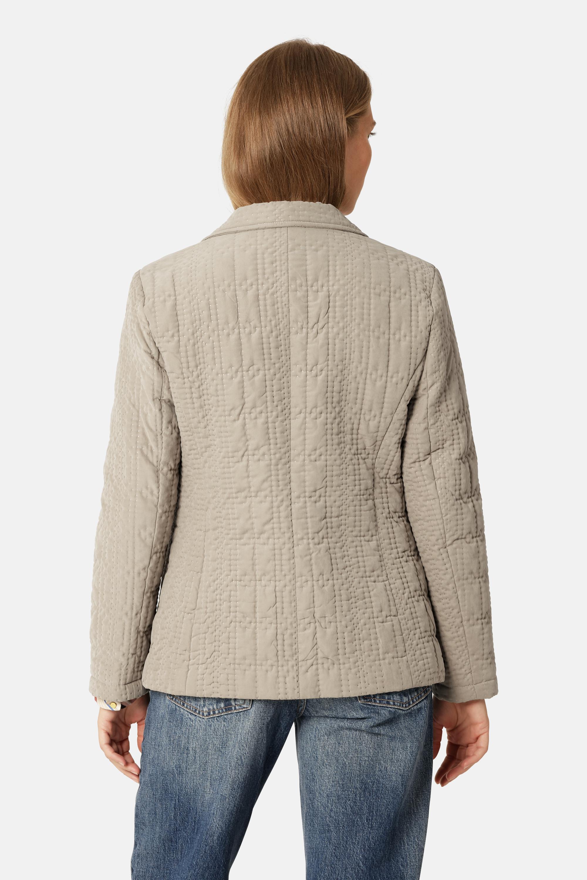 Quiltet Blazer - Greige