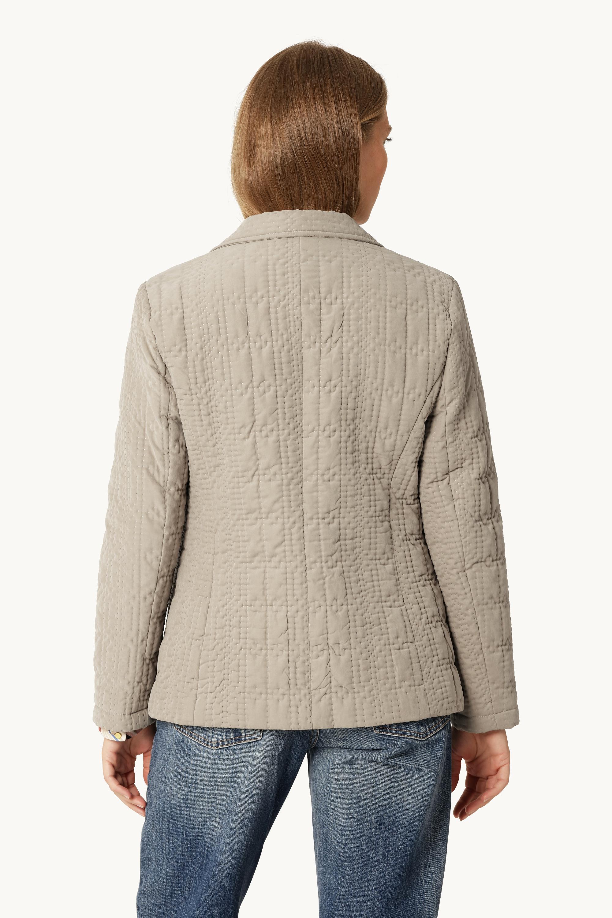 Quiltet Blazer - Greige