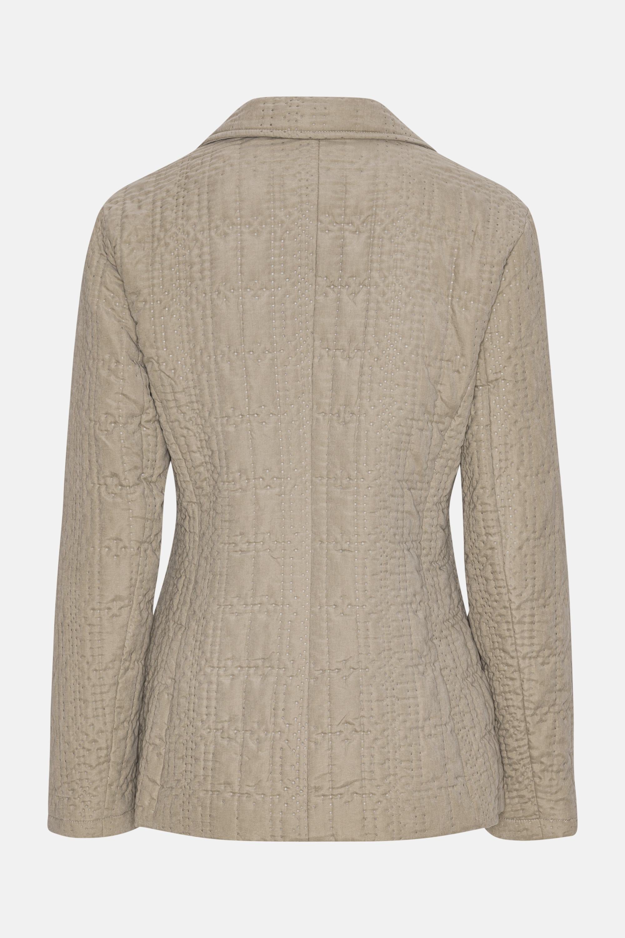 Quiltet Blazer - Greige