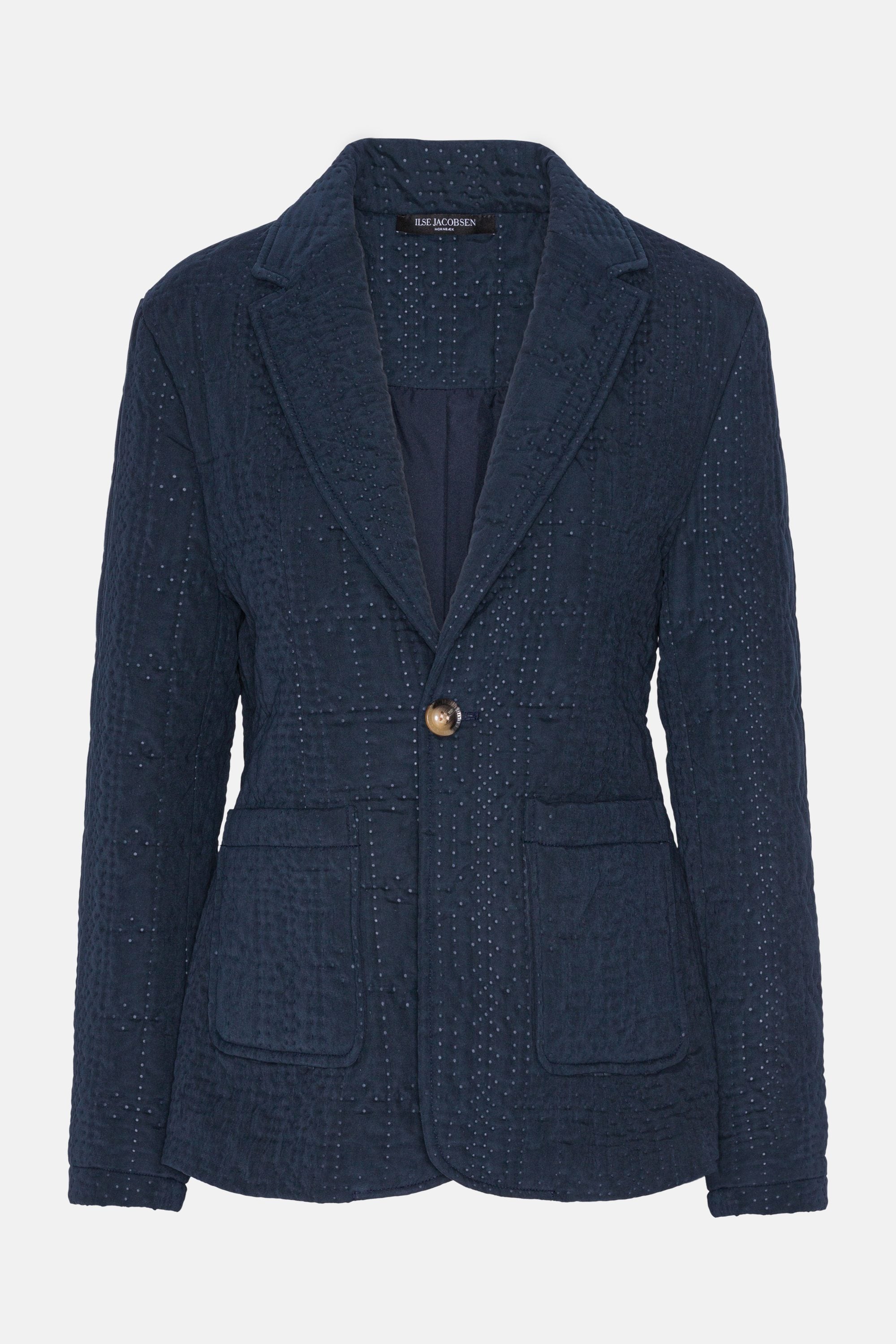 Quiltet Blazer - Dark Indigo