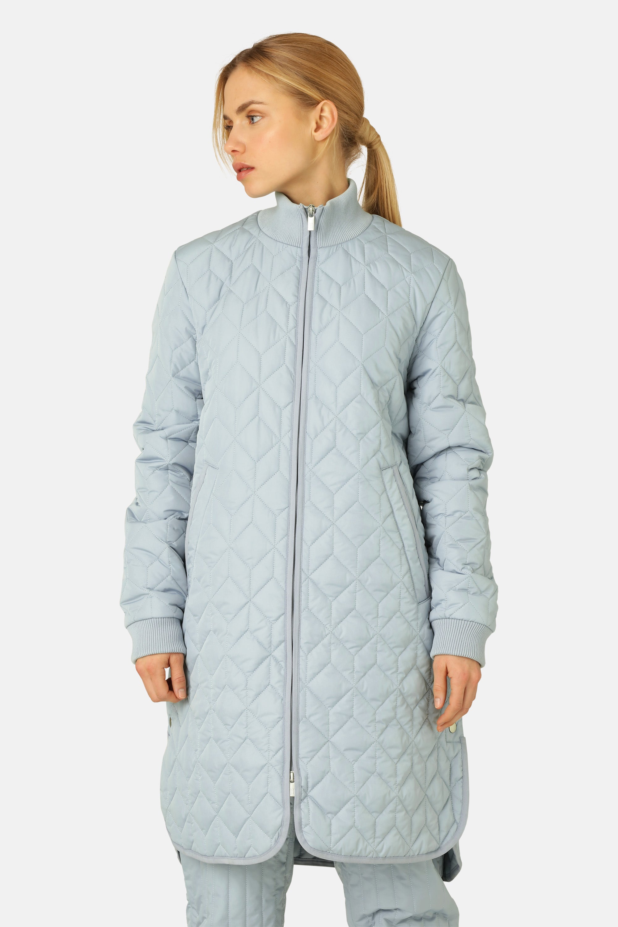 Ilse Jacobsen Hornbæk Outerwear Quilt Coat Coat 608 Pale Petroleum