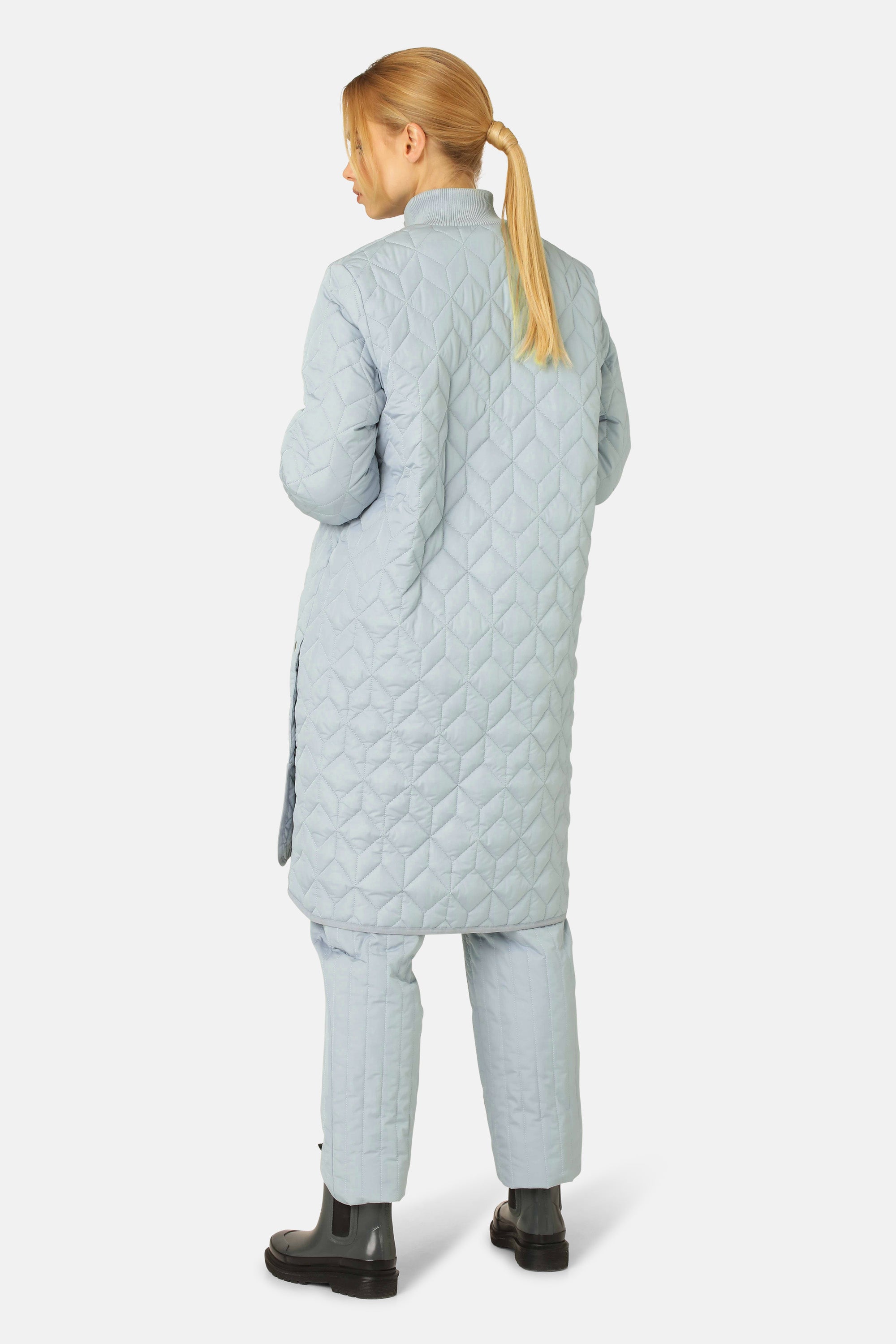 Ilse Jacobsen Hornbæk Outerwear Quilt Coat Coat 608 Pale Petroleum