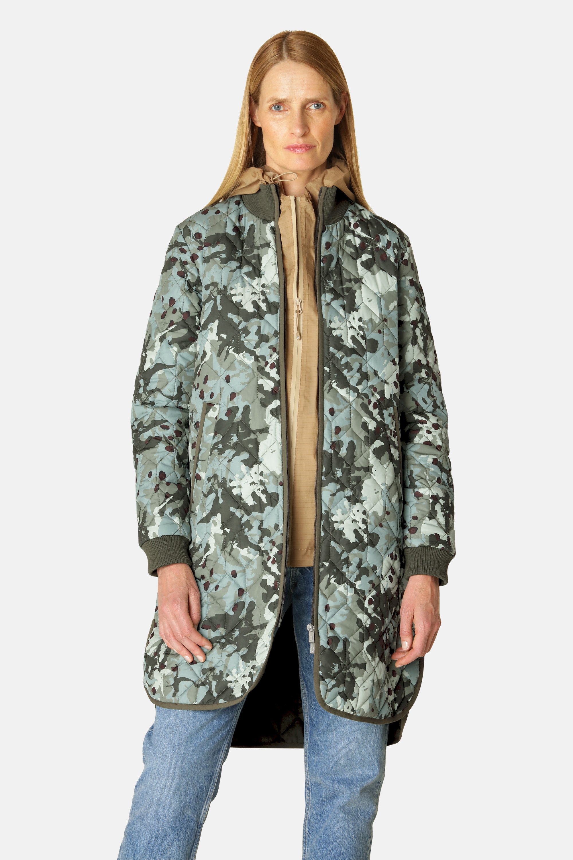 Ilse Jacobsen Hornbæk Outerwear Quilt Coat Coat 497 Green Camo
