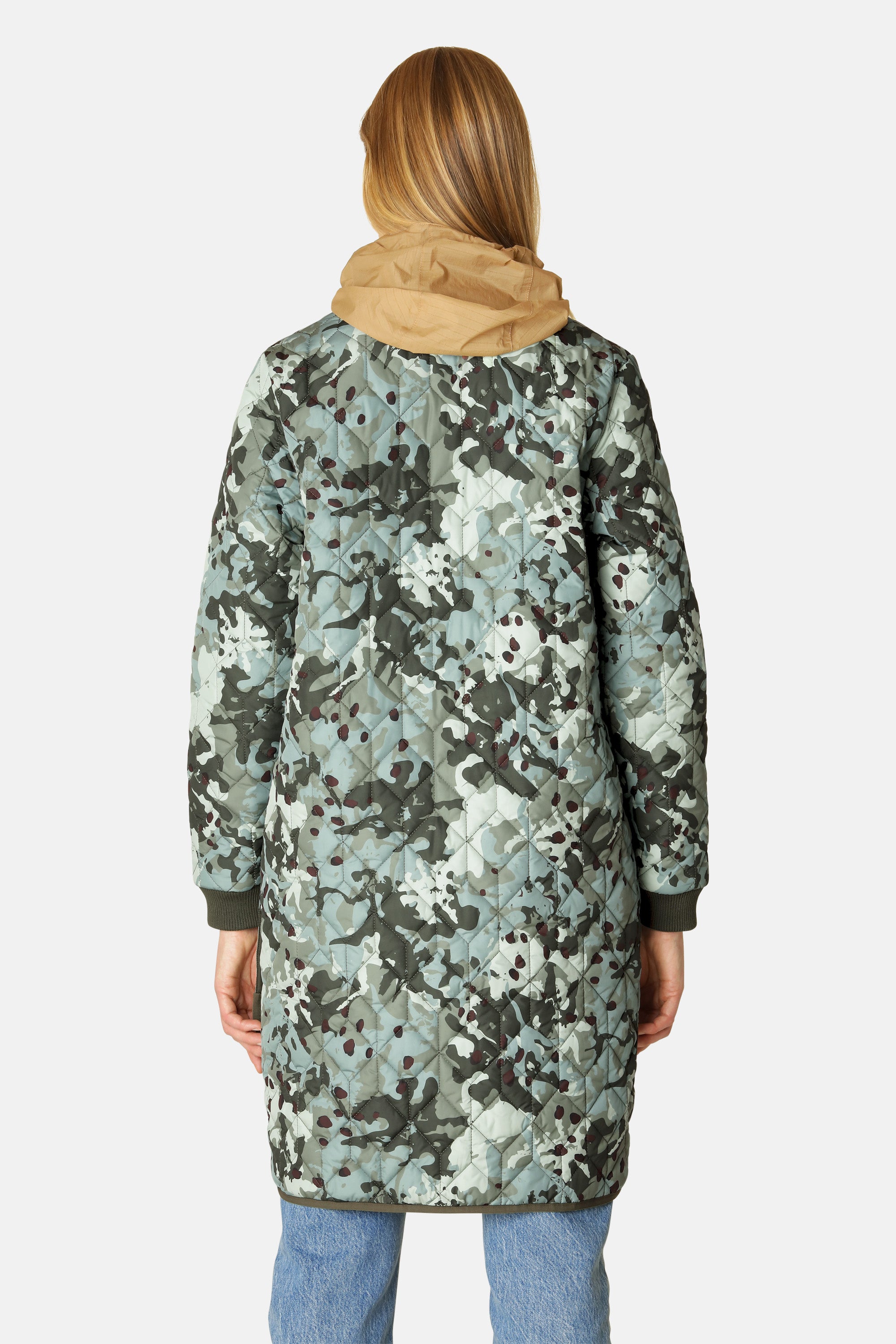 Ilse Jacobsen Hornbæk Outerwear Quilt Coat Coat 497 Green Camo