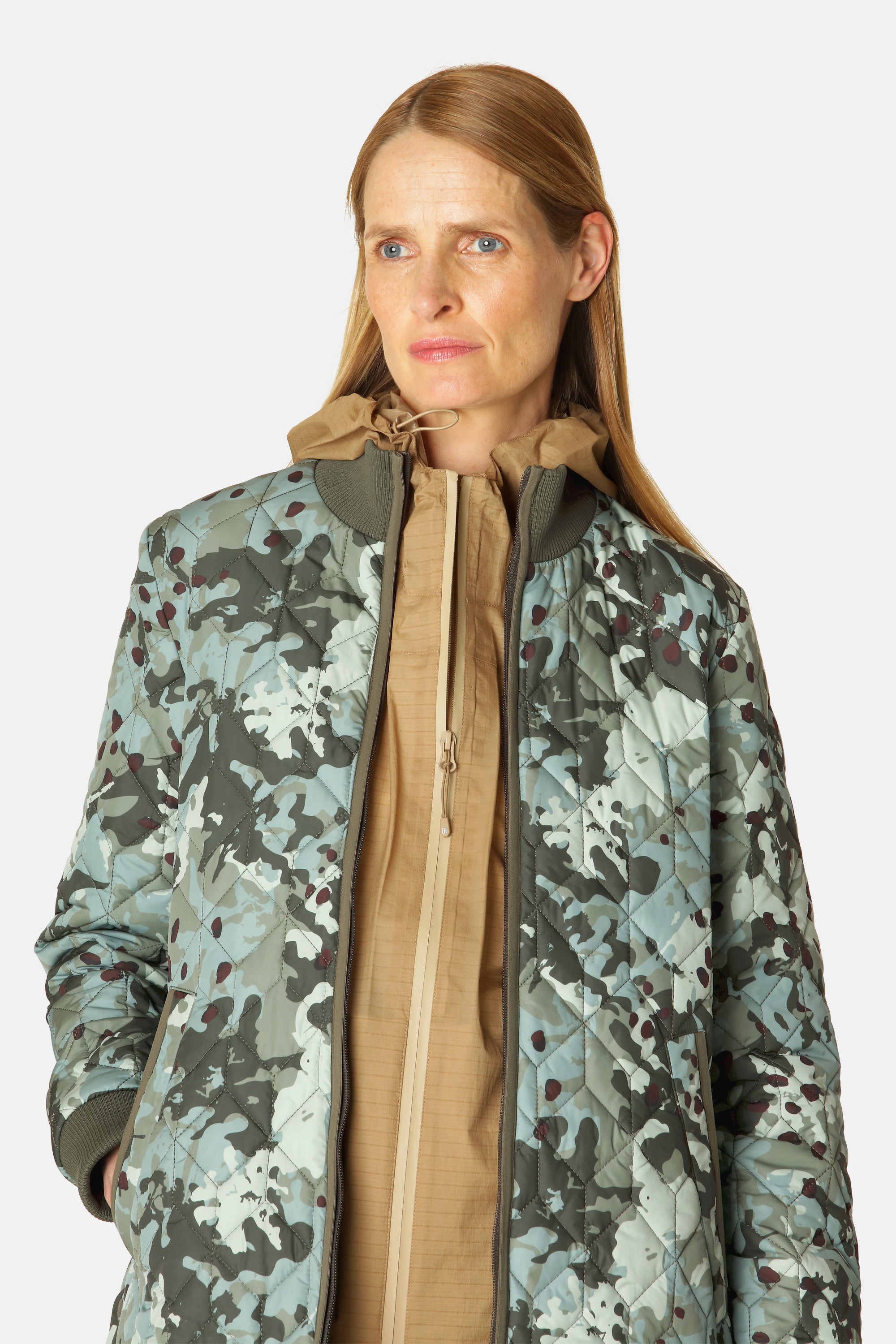 Ilse Jacobsen Hornbæk Outerwear Quilt Coat Coat 497 Green Camo