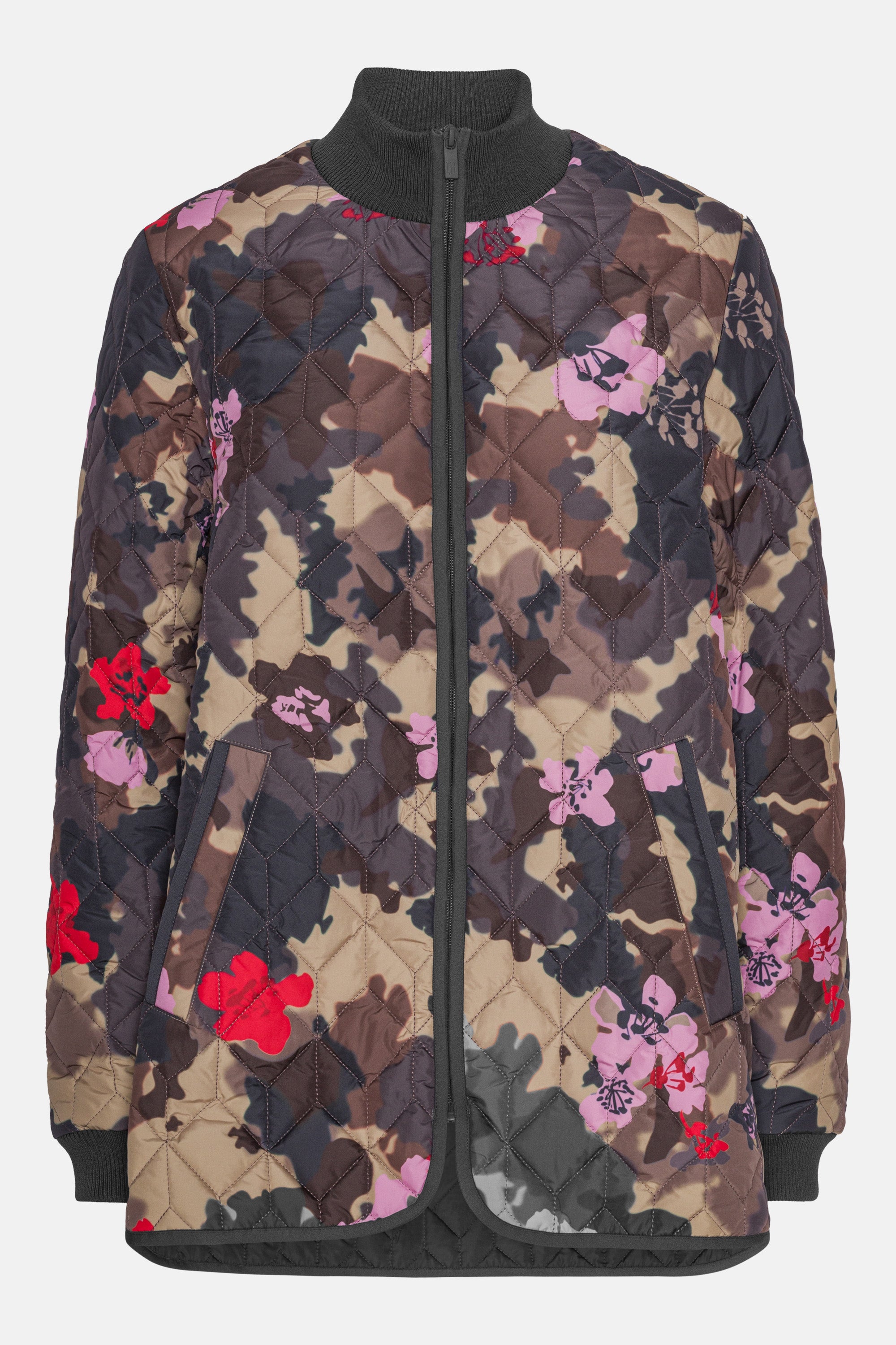 Ilse Jacobsen Hornbæk Outerwear Quilt Jacket Jacket 799 Floral Camo