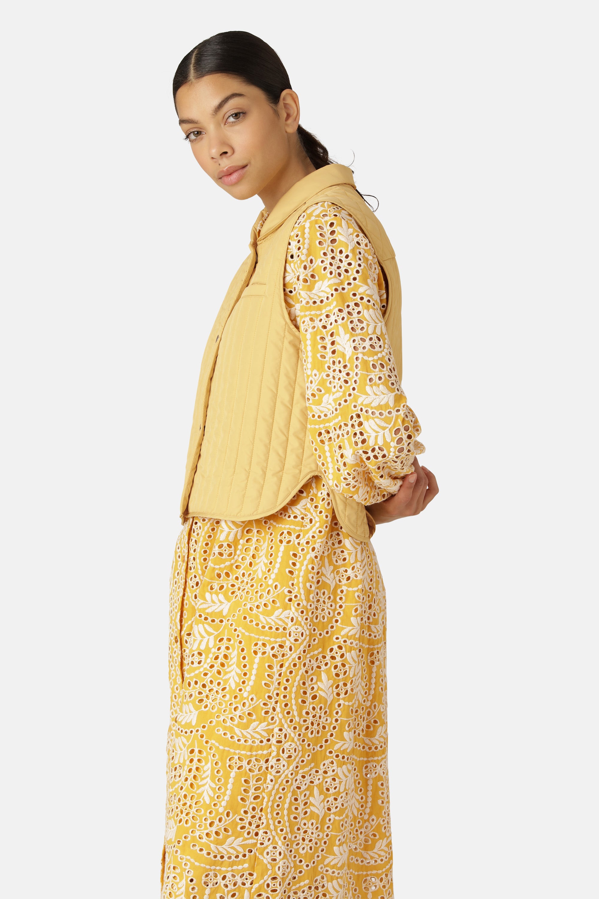 Ilse Jacobsen Hornbæk Outerwear Quilt Vest Vest 844 Marigold