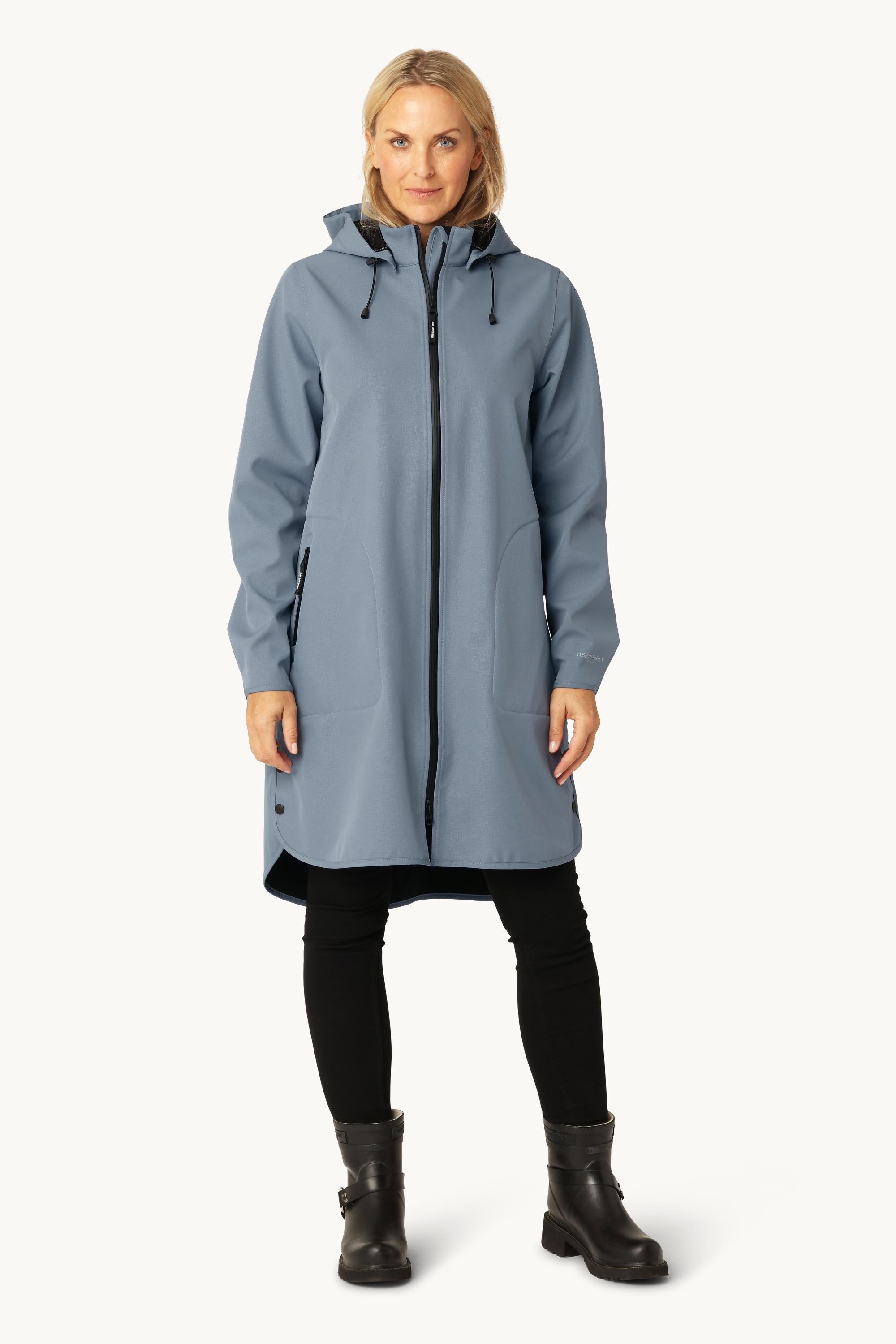 Softshell Regnjakke A-form - Grey Blue