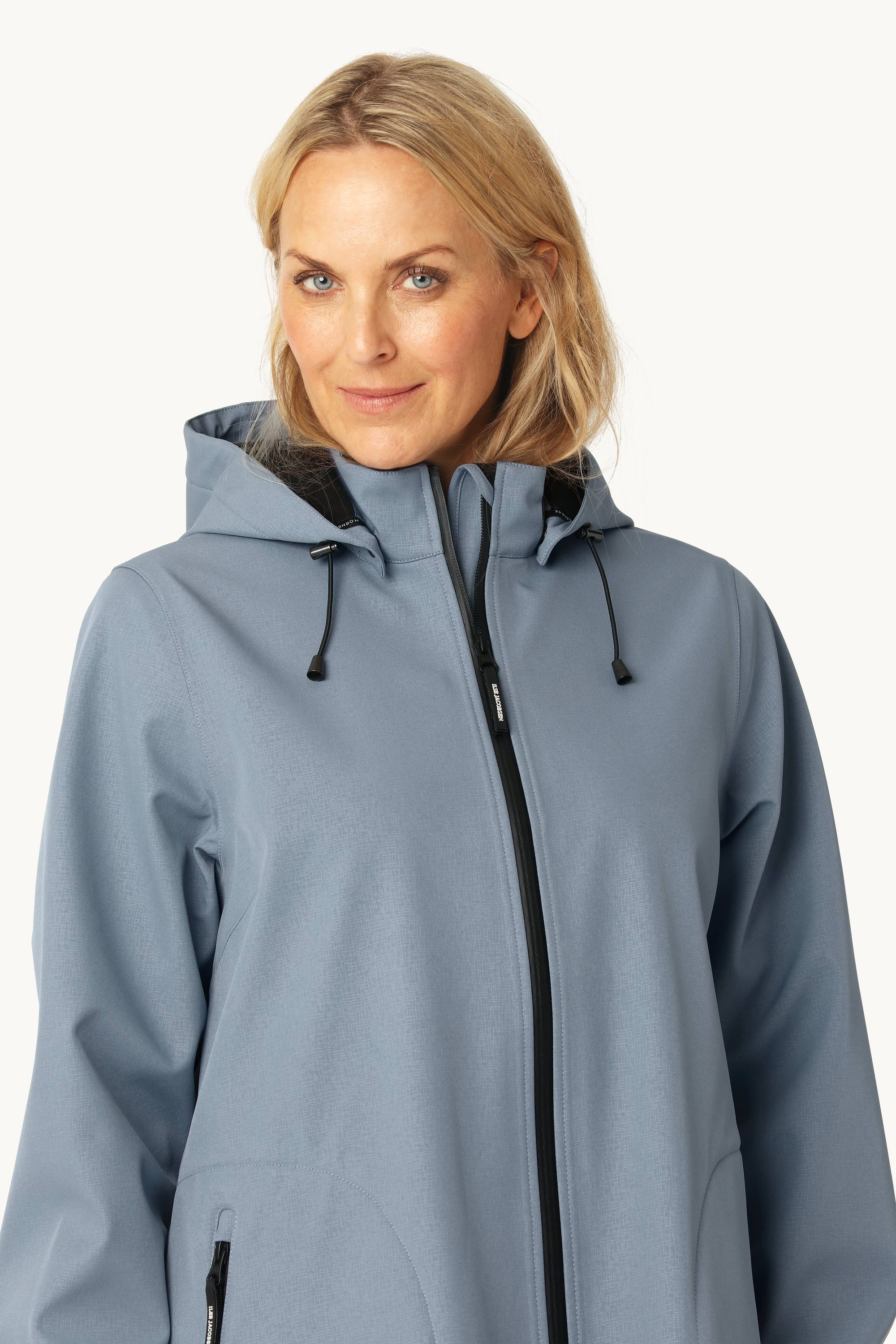Softshell Regnjakke A-form - Grey Blue