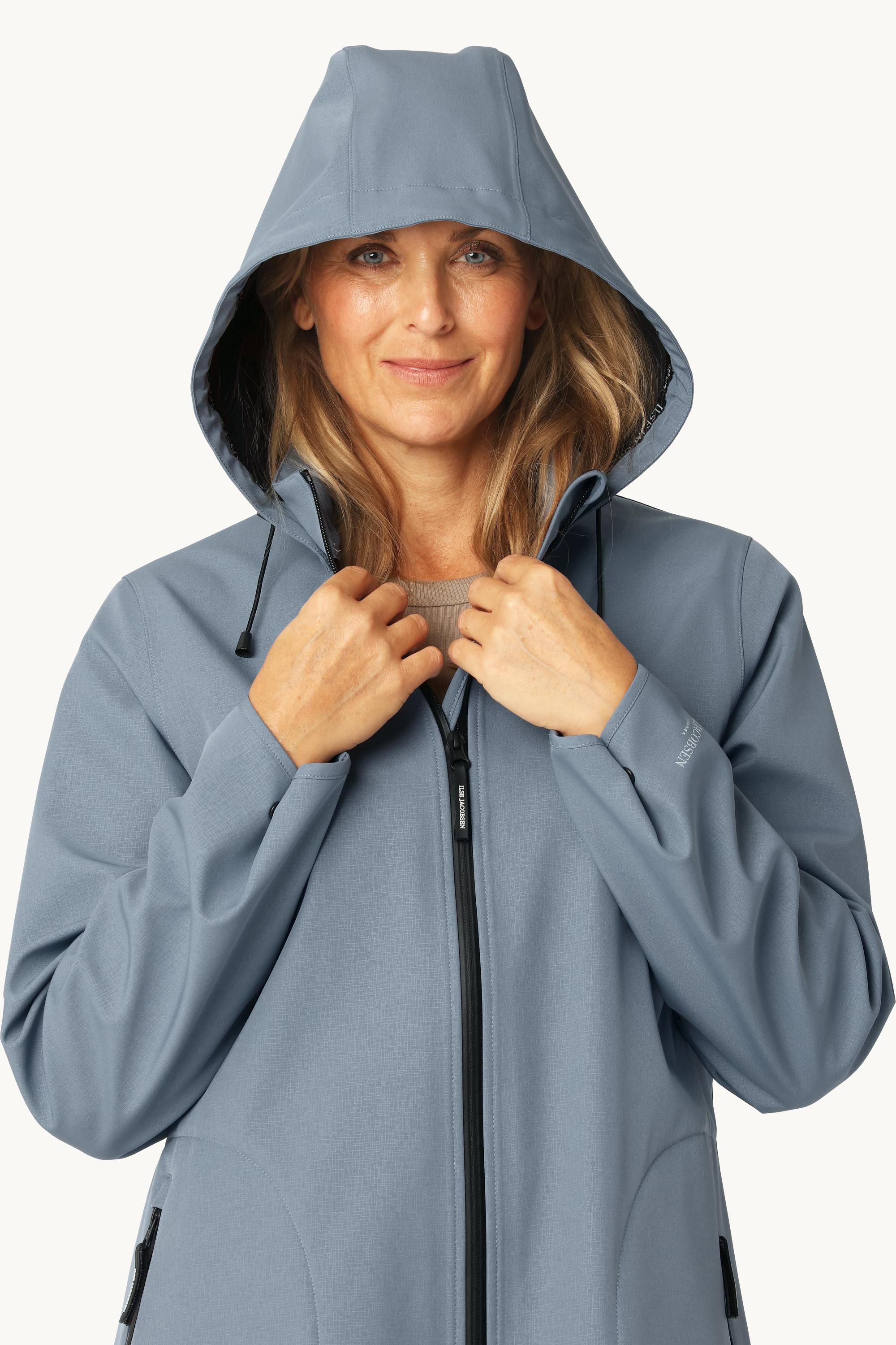 Softshell Regnjakke A-form - Grey Blue