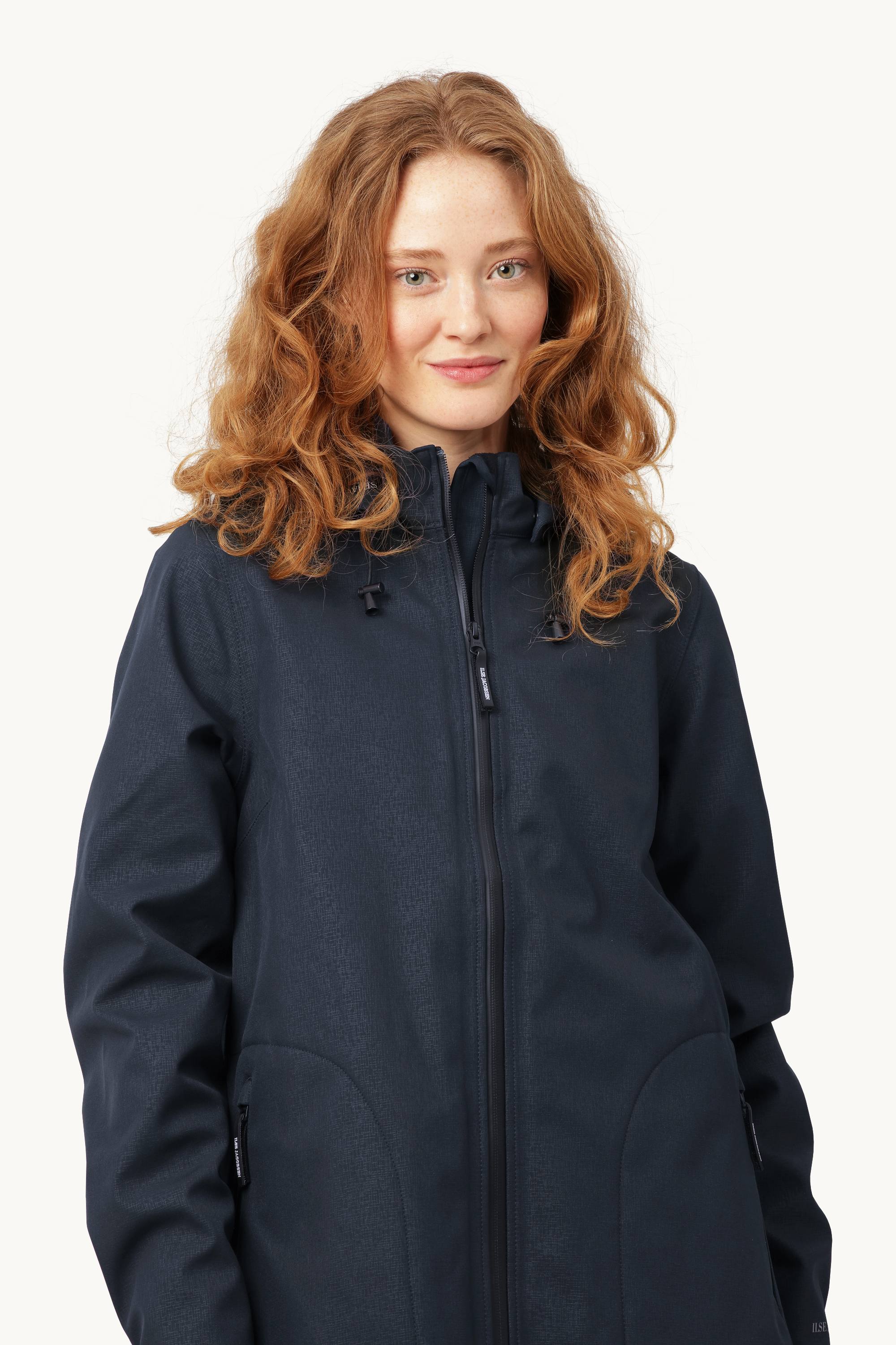 Softshell Regnjakke A-form - Dark Indigo