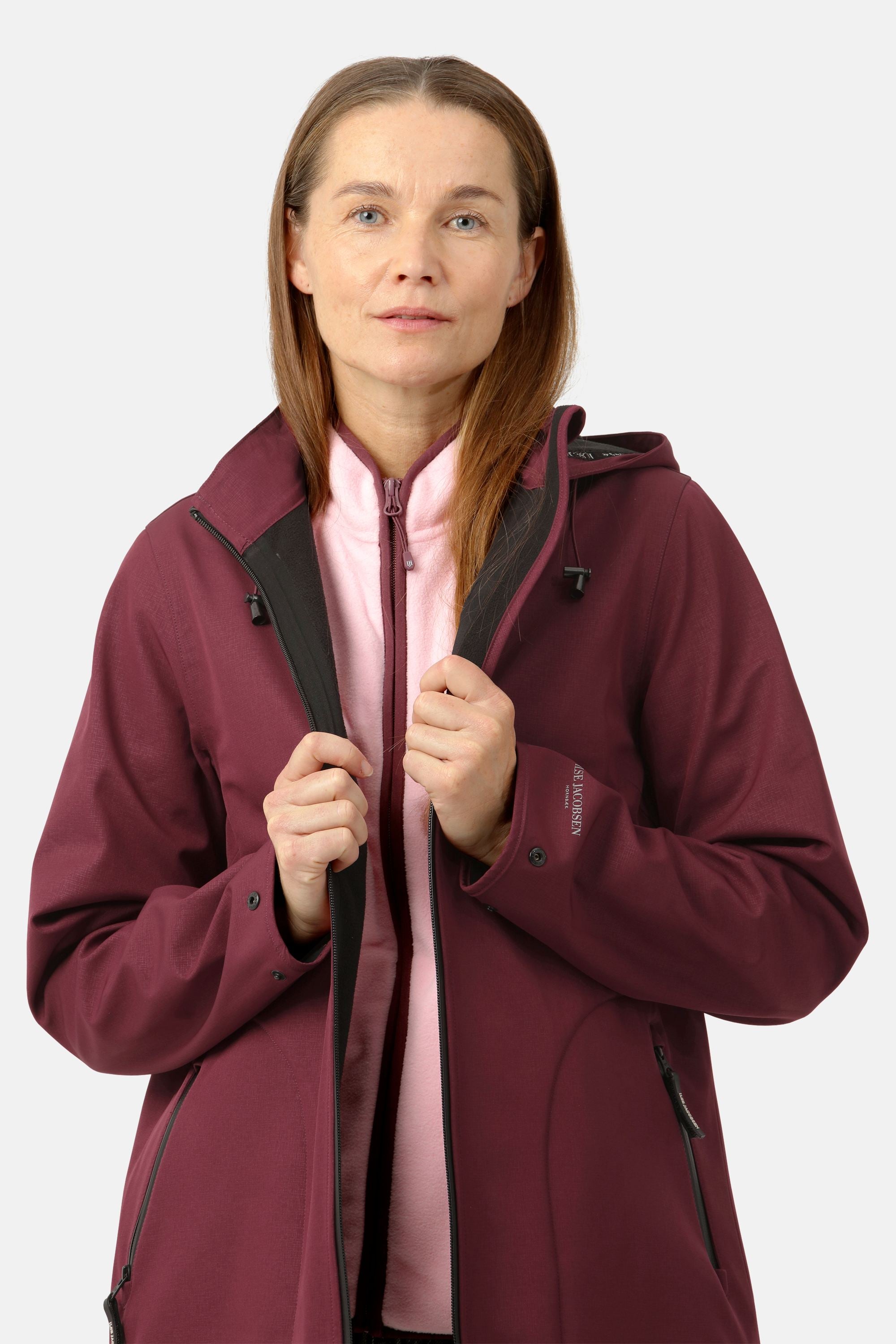 Softshell Regnjakke A-form - Maroon Banner