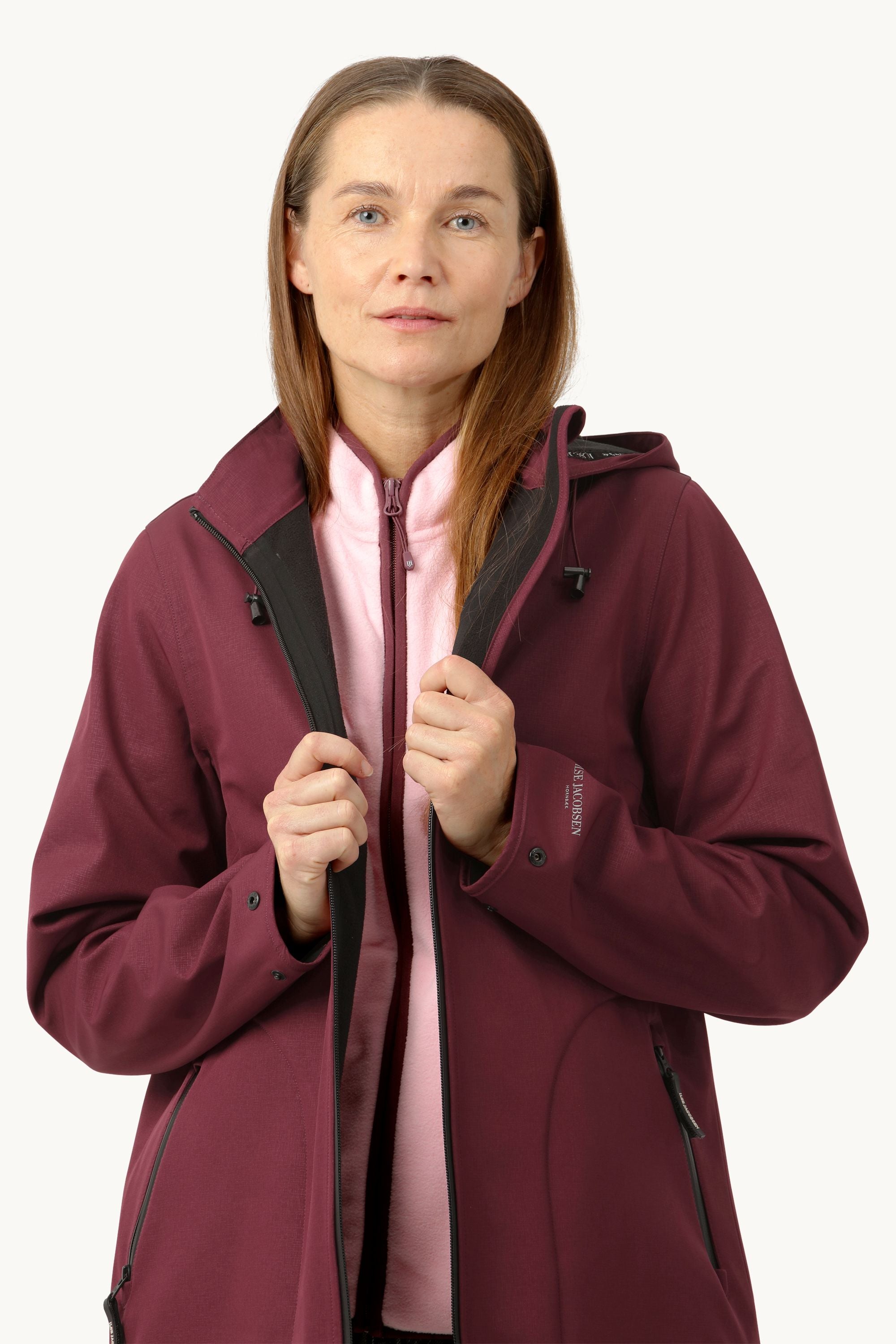 Softshell Regnjakke A-form - Maroon Banner
