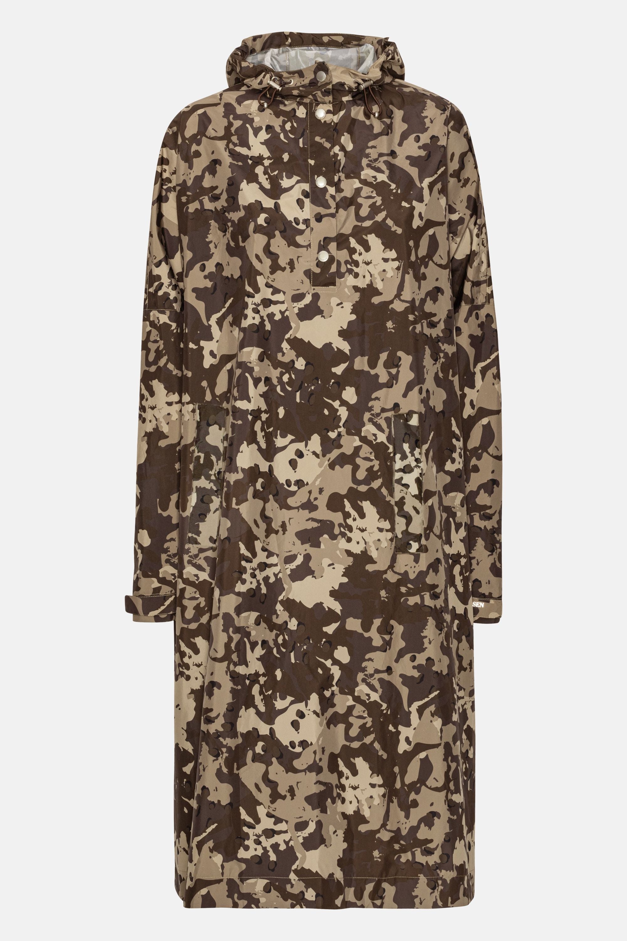 Regnponcho - Brown Camo