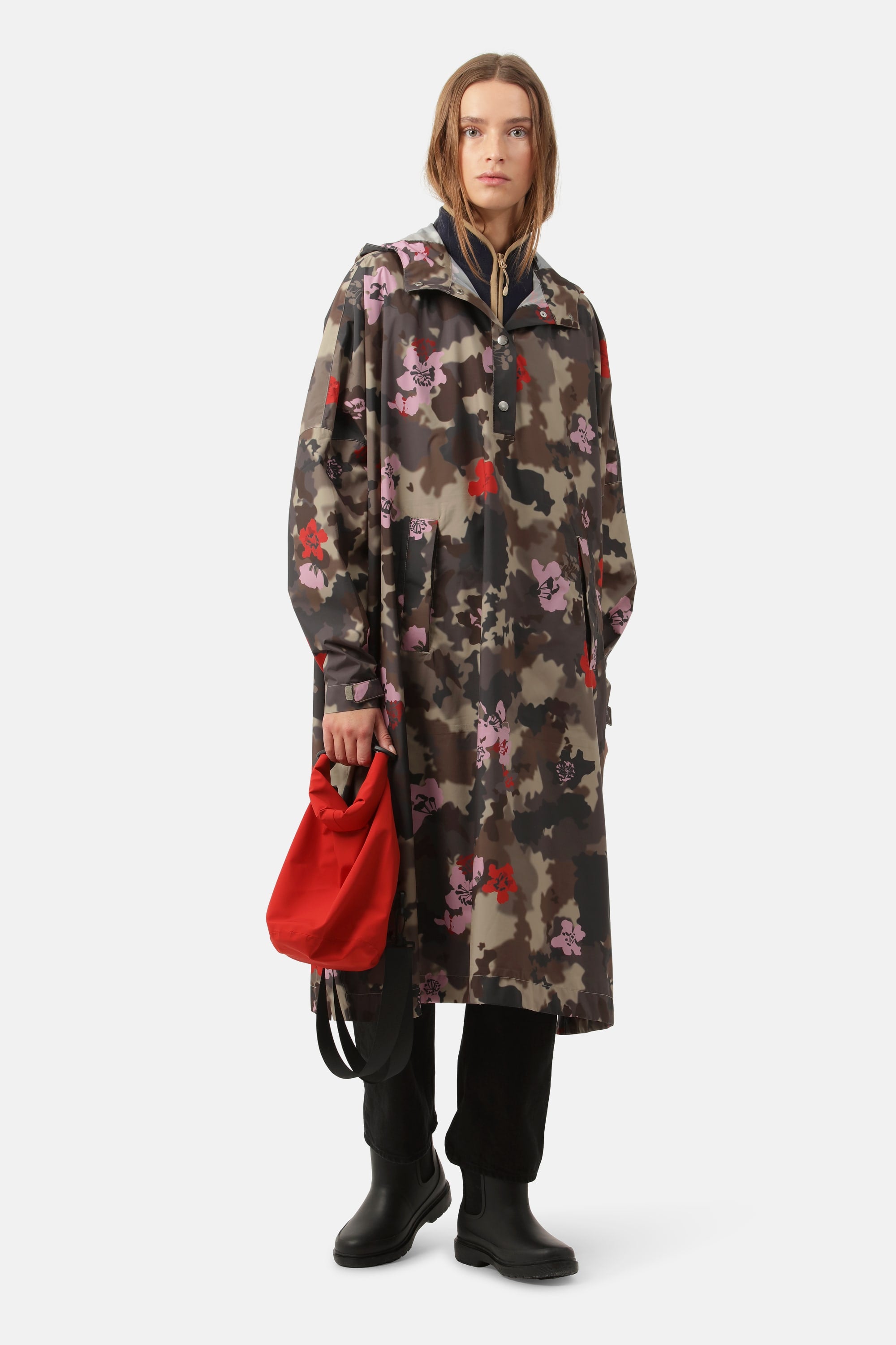 Regnponcho - Floral Camo
