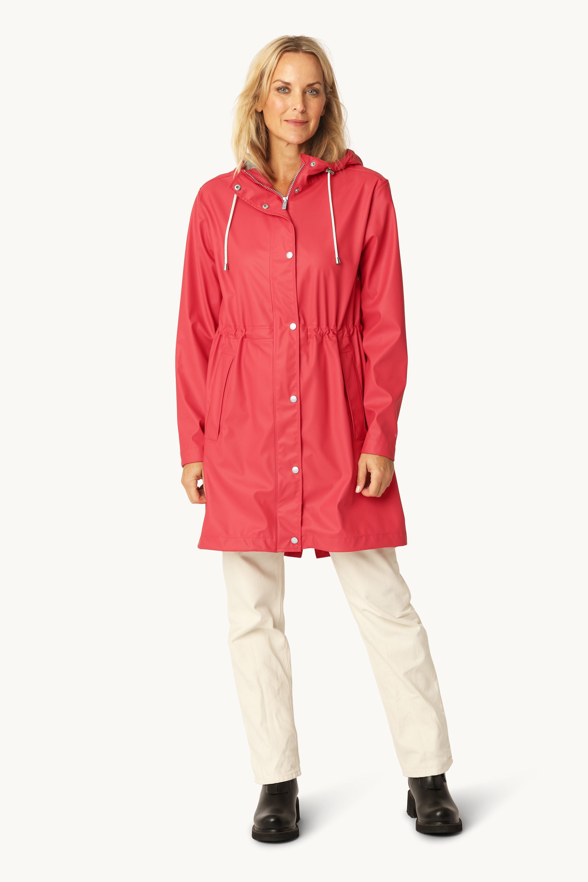 Long Parka Rain Jacket - Baked Apple