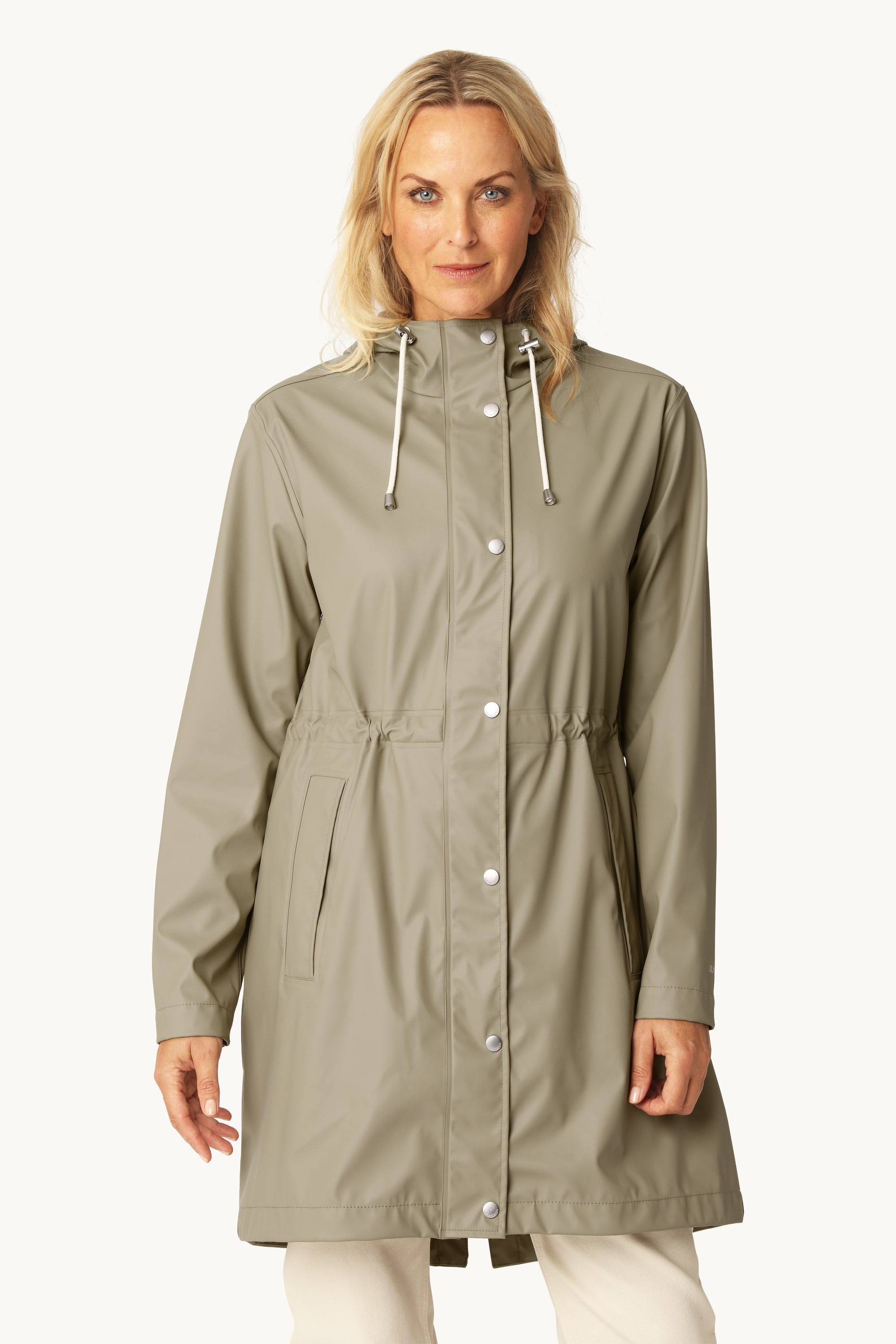 Long Parka Rain Jacket - Coriander