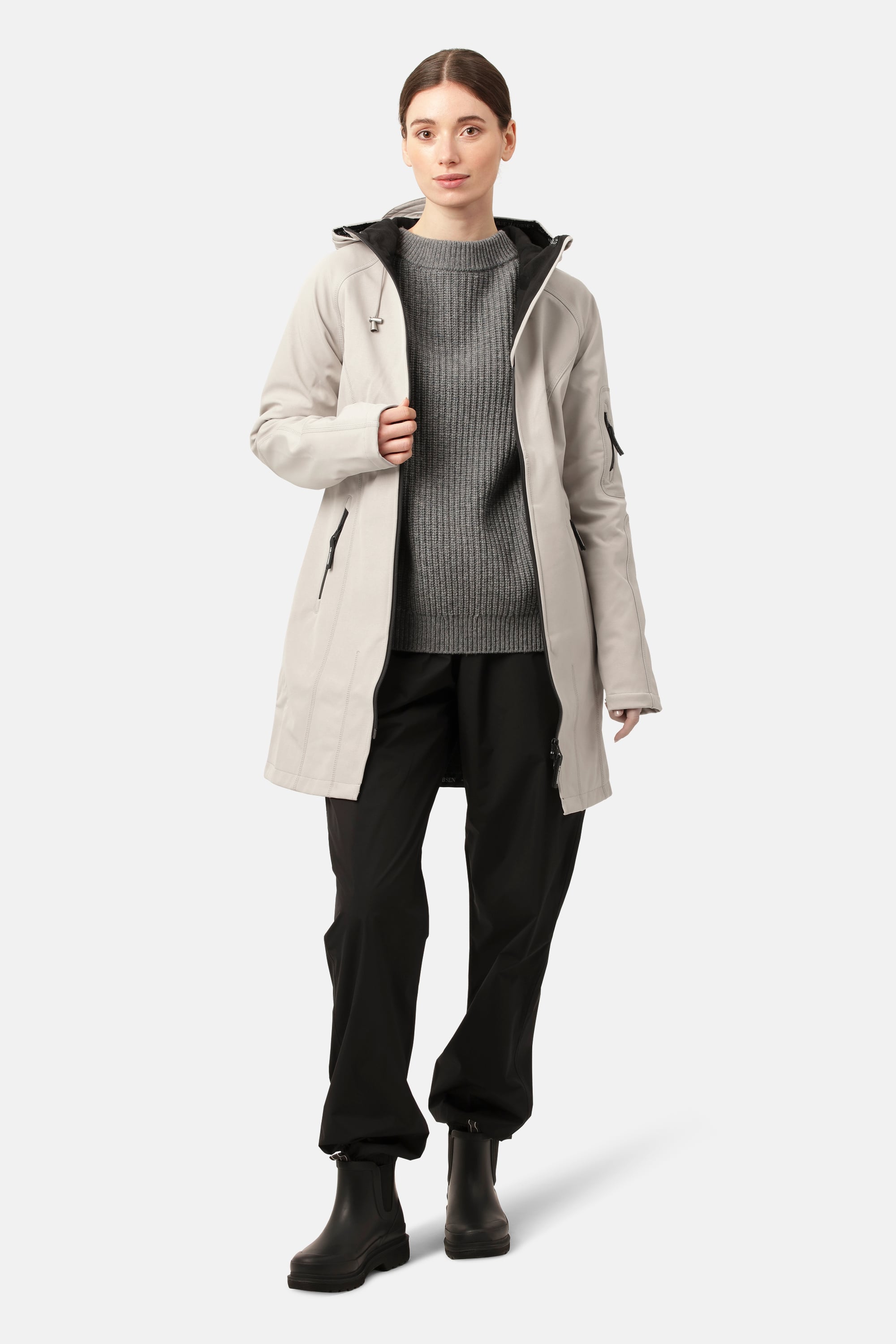 Softshell Regnjakke - Chateau Gray