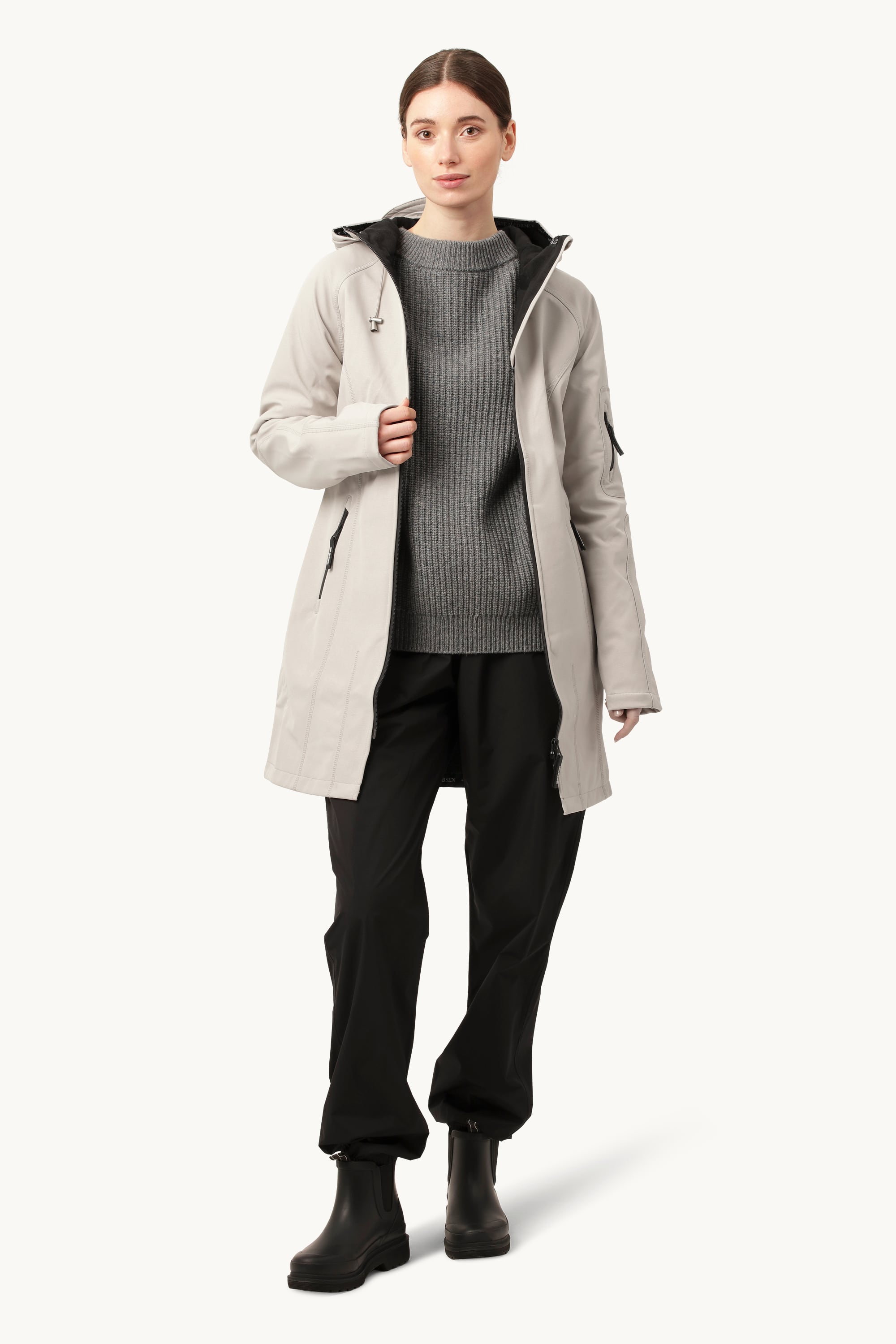 Softshell Regnjakke - Chateau Gray