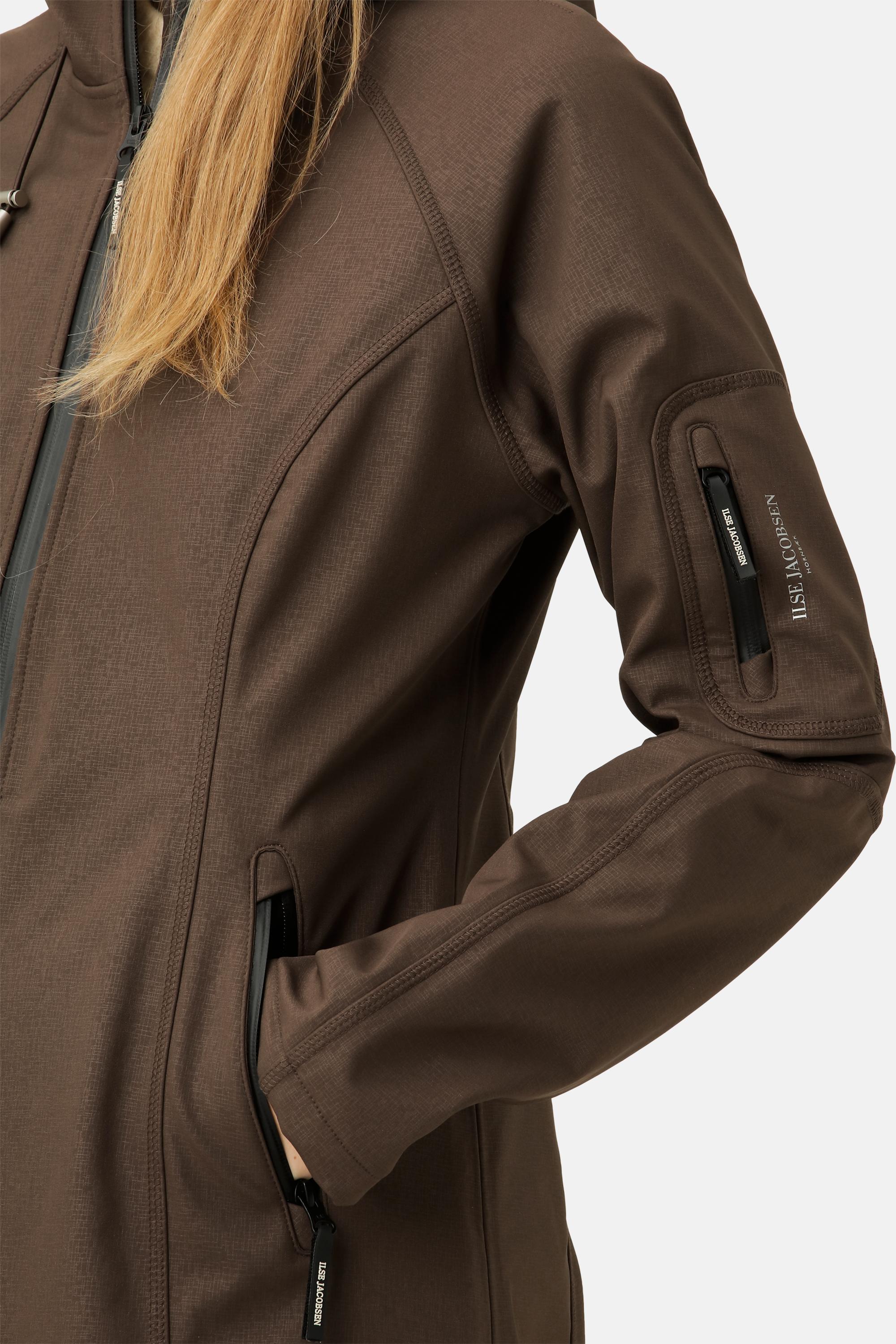 Softshell Regnjakke - Chocolate Brown