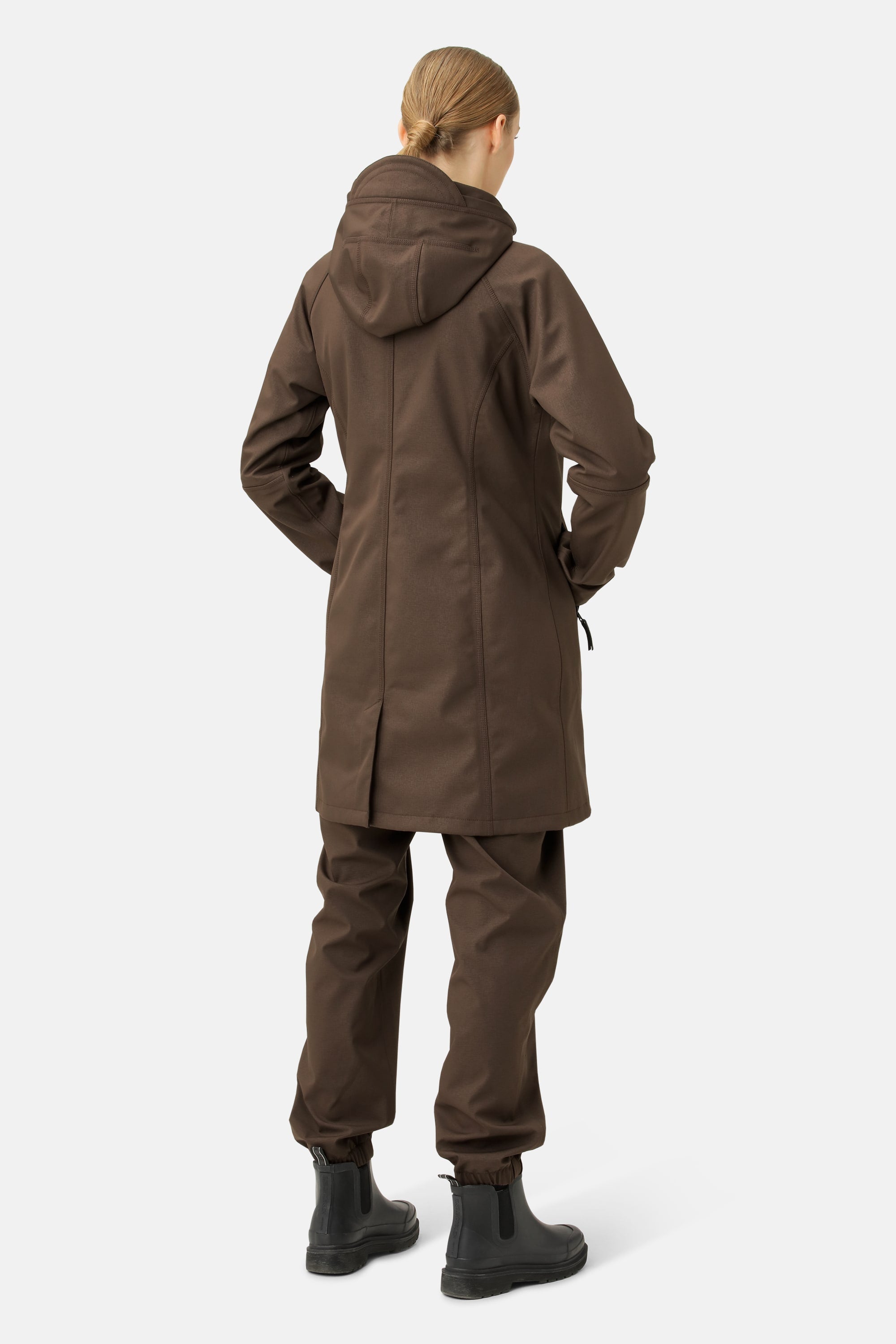 Softshell Regnjakke - Chocolate Brown