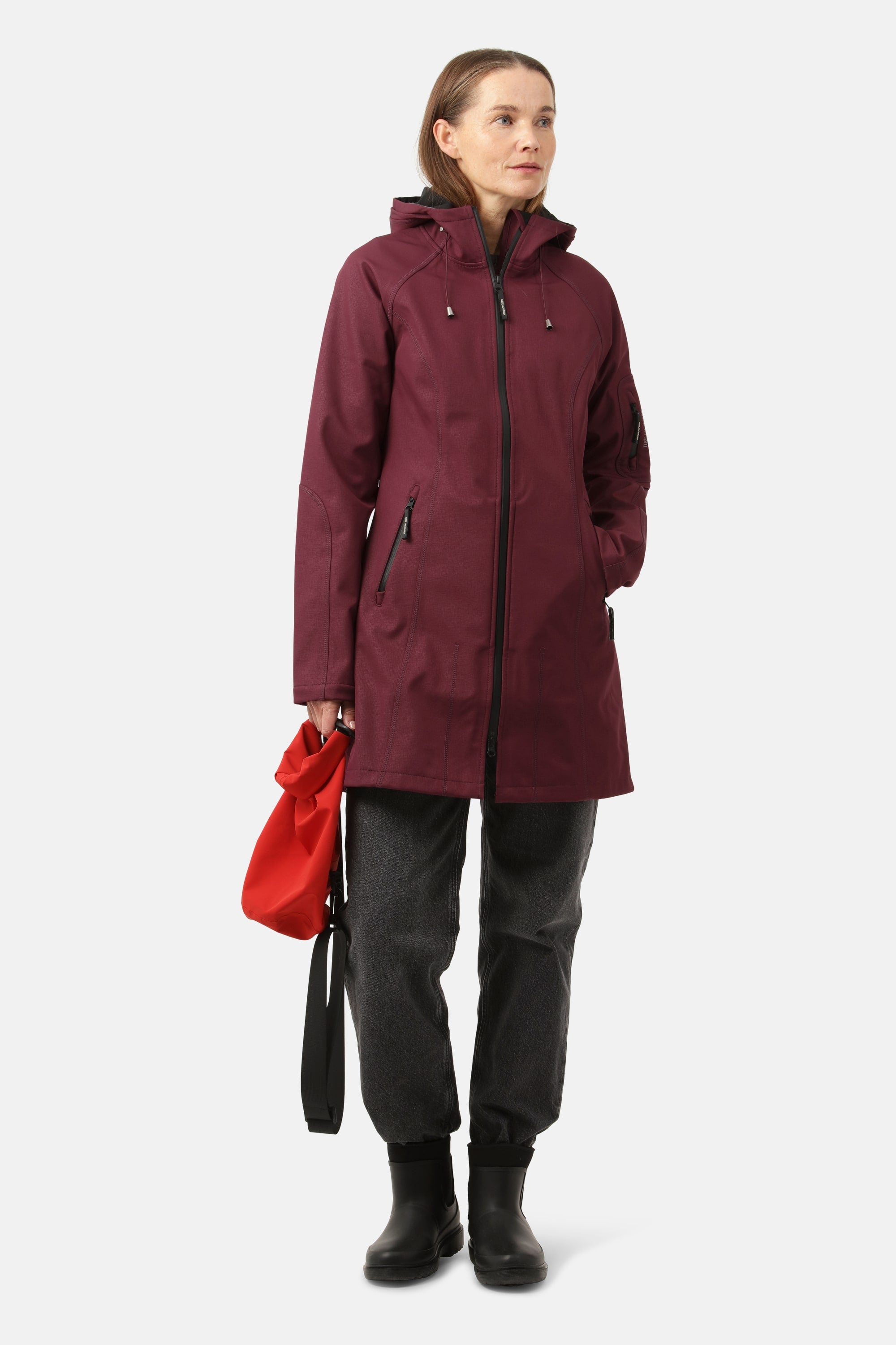 Softshell Regnjakke - Maroon Banner