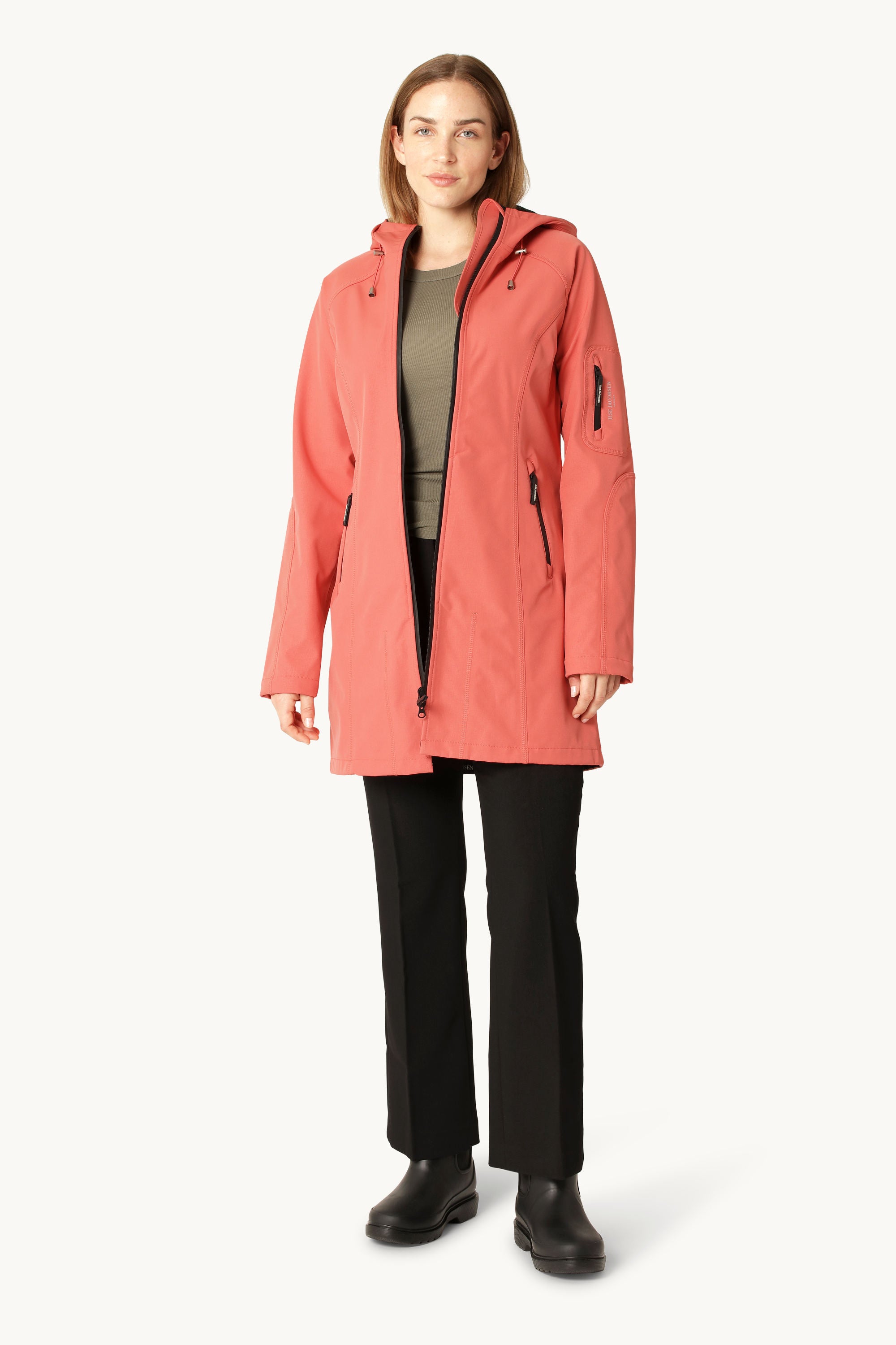 Softshell Regnjakke - Spiced Coral